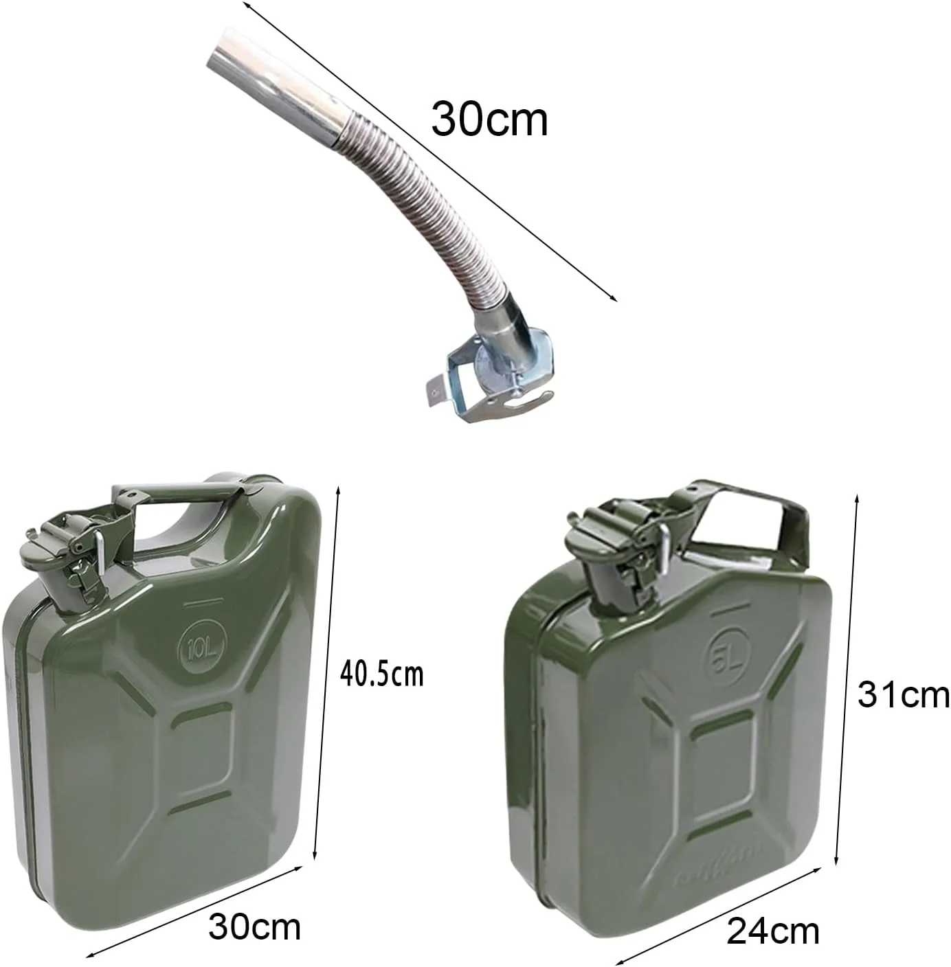 مخزن انتقال سوخت gihusrzx با ظرفیت 5/10 لیتر، مخزن ذخیره سازی قابل حمل با سیستم خروجی انعطاف پذیر، مخزن انتقال روغن بزرگ، ضد نشت و با مهر و موم مناسب مخزن انتقال سوخت gihusrzx با ظرفیت 5/10 لیتر، مخزن ذخیره سازی قابل حمل با سیستم خروجی انعطاف پذیر، مخزن انتقال روغن بزرگ، ضد نشت و با مهر و موم مناسب