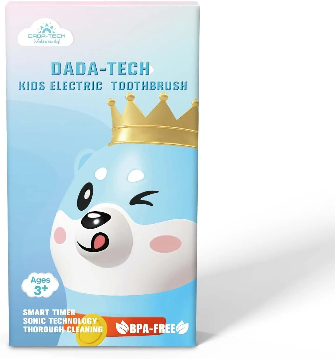 مسواک برقی شارژی کودکانه DADA-TECH، مسواک سیلیکونی سونیک با تایمر برای کودکان پسر و دختر 3 سال به بالا، 3 حالت با حافظه، 4 سر برس نرم (سگ آبی شیبا اینو) مسواک برقی شارژی کودکانه DADA-TECH، مسواک سیلیکونی سونیک با تایمر برای کودکان پسر و دختر 3 سال به بالا، 3 حالت با حافظه، 4 سر برس نرم (سگ آبی شیبا اینو)