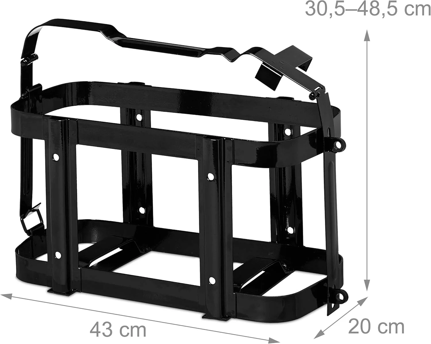 نگهدارنده گالن سوخت Relaxdays Jerry Can، مناسب خودرو و کامیون، برای گالن های 10 و 20 لیتری، قفس فلزی قفل شونده، بنزین و گازوئیل، مشکی نگهدارنده گالن سوخت Relaxdays Jerry Can، مناسب خودرو و کامیون، برای گالن های 10 و 20 لیتری، قفس فلزی قفل شونده، بنزین و گازوئیل، مشکی