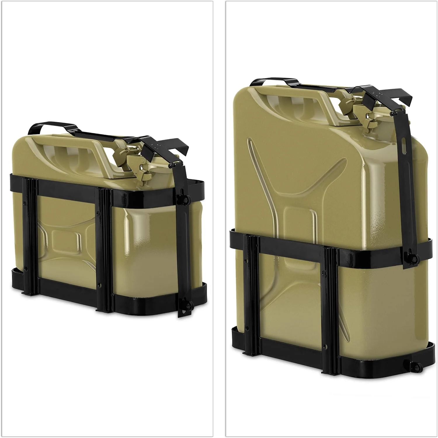 نگهدارنده گالن سوخت Relaxdays Jerry Can، مناسب خودرو و کامیون، برای گالن های 10 و 20 لیتری، قفس فلزی قفل شونده، بنزین و گازوئیل، مشکی نگهدارنده گالن سوخت Relaxdays Jerry Can، مناسب خودرو و کامیون، برای گالن های 10 و 20 لیتری، قفس فلزی قفل شونده، بنزین و گازوئیل، مشکی