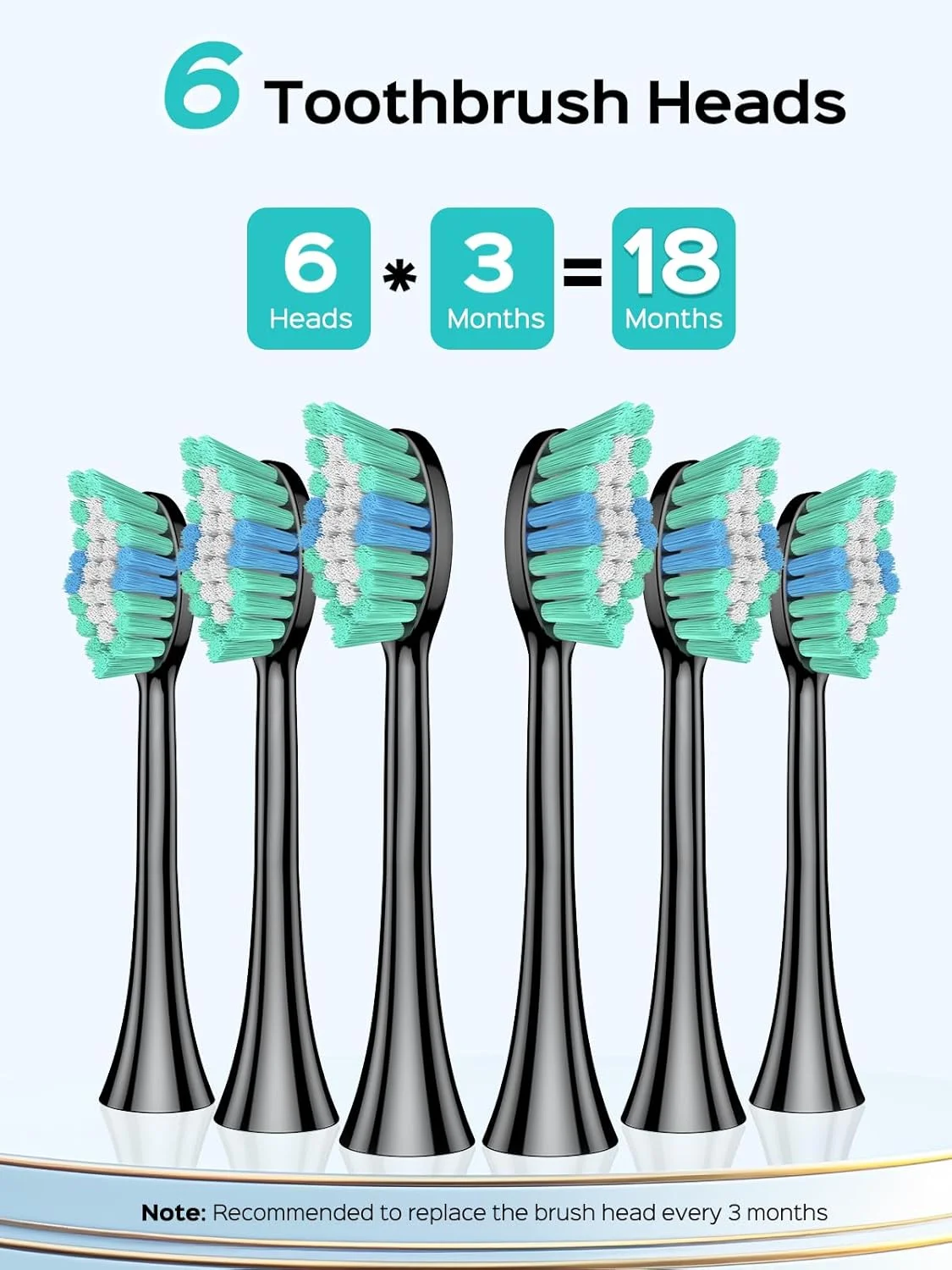 مسواک برقی صوتی COSLUS برای بزرگسالان: 47000 ویپیام برای تمیز کردن عمیق و سفید کردن دندانها به همراه کیف مسافرتی - 5 حالت برای دندانهای حساس و ارتودنسی، شارژ بیسیم، 6 سری مسواک برای خانواده، مشکی مسواک برقی صوتی COSLUS برای بزرگسالان: 47000 ویپیام برای تمیز کردن عمیق و سفید کردن دندانها به همراه کیف مسافرتی - 5 حالت برای دندانهای حساس و ارتودنسی، شارژ بیسیم، 6 سری مسواک برای خانواده، مشکی