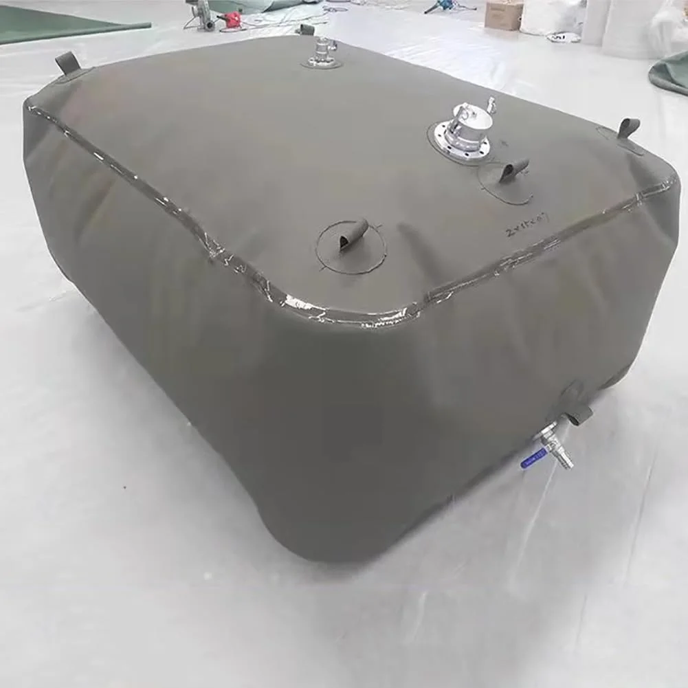 کیسه روغن تاشو با ظرفیت بزرگ، مخزن بنزین، درام روغن قابل حمل، مخزن بزرگ ذخیره سوخت در فضای باز، کیسه ذخیره بنزین نرم TPU، کیسه گازوئیل، 1000 لیتر