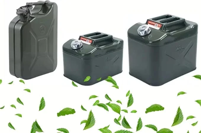 10L/15L/20L Metal Fuel Can with Flexible Spout, Leak-Proof Gasoline Storage Container for Outdoor and Emergency Use (10L)