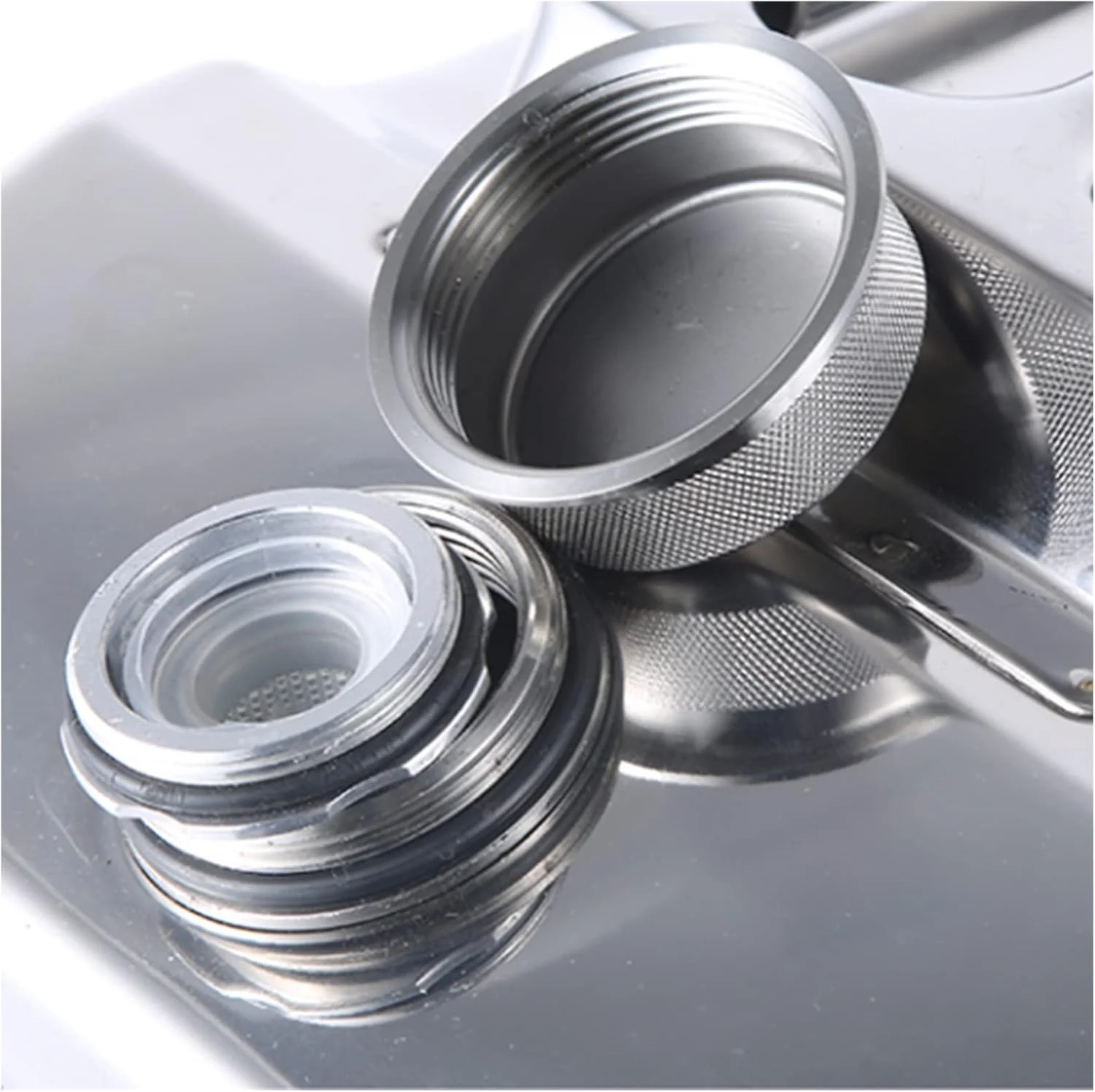 ظرف بنزین و گازوئیل اضطراری - فولاد ضد زنگ 304، ظرف فلزی 5/10/15/20 لیتری برای ذخیره بنزین