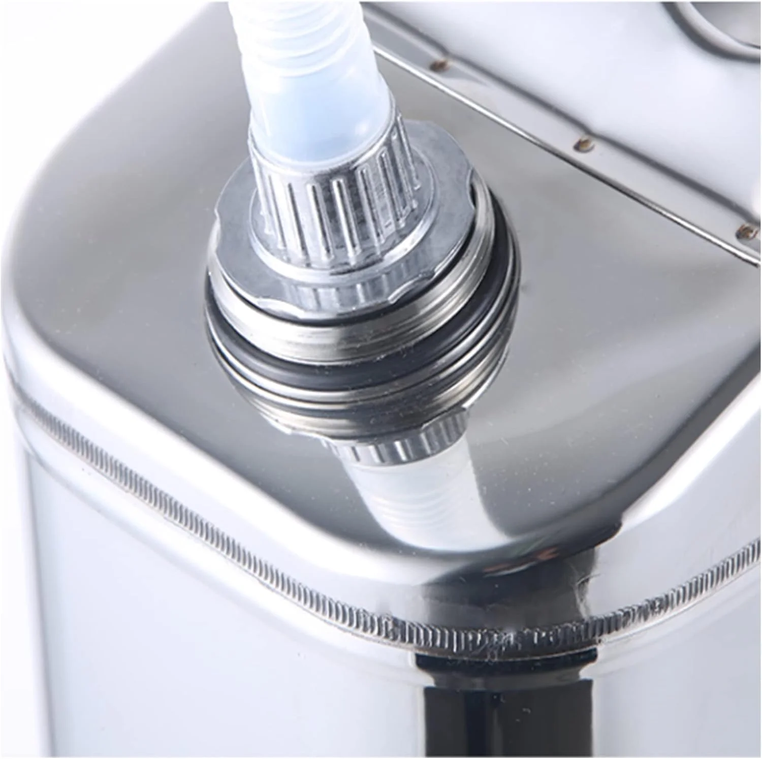 ظرف بنزین و گازوئیل اضطراری - فولاد ضد زنگ 304، ظرف فلزی 5/10/15/20 لیتری برای ذخیره بنزین