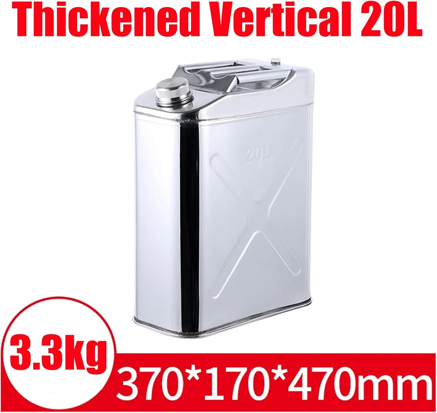 گالن بنزین و گازوئیل اضطراری - سطل بنزین استیل ضد زنگ با مخزن پشتیبان برای ذخیره سازی ایمن سوخت - گالن فلزی برای کمپینگ، ماجراجویی در فضای باز و شرایط اضطراری گالن بنزین و گازوئیل اضطراری - سطل بنزین استیل ضد زنگ با مخزن پشتیبان برای ذخیره سازی ایمن سوخت - گالن فلزی برای کمپینگ، ماجراجویی در فضای باز و شرایط اضطراری