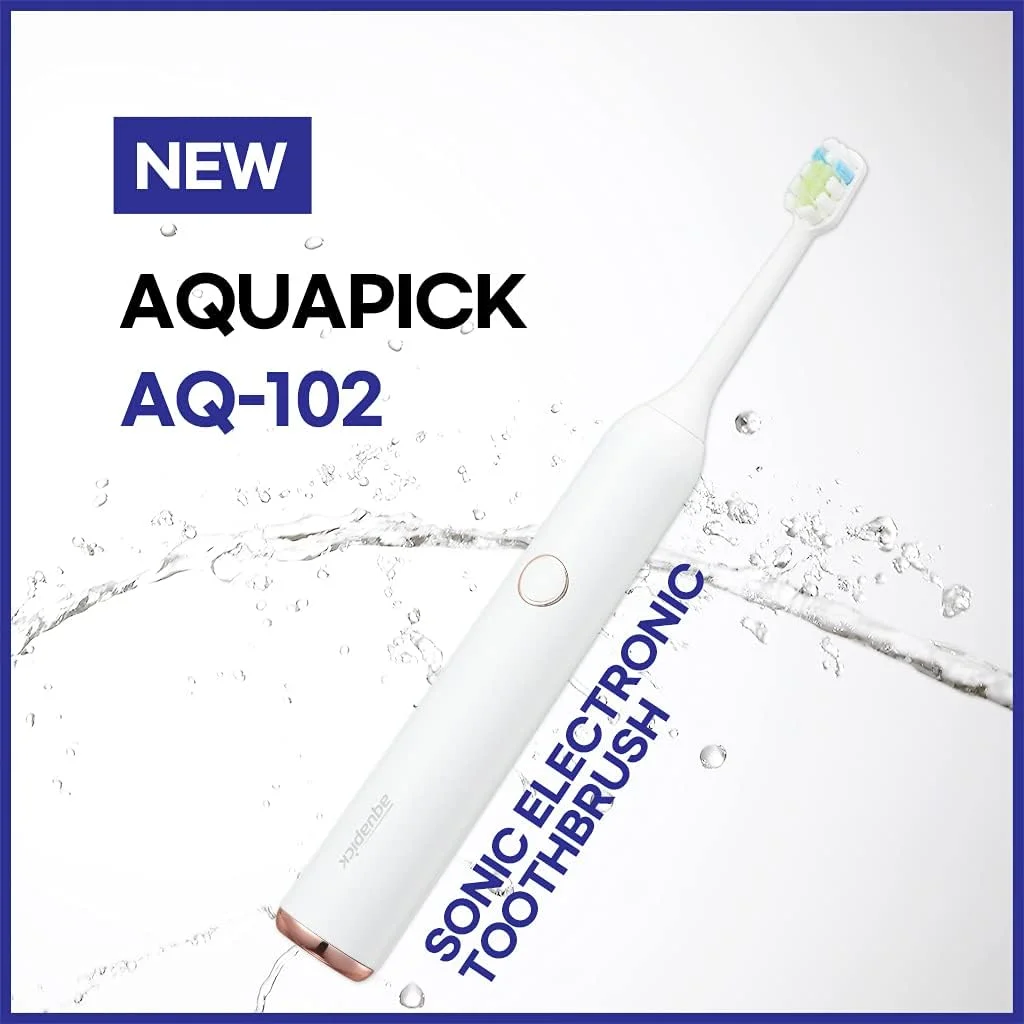 مسواک برقی صوتی AQUAPICK AQ-102 با 2 سری مسواک برای بزرگسالان و کودکان، شارژ سریع USB، یک بار شارژ برای 60 روز، 2 حالت با تایمر هوشمند 2 دقیقه ای داخلی، (صورتی) مسواک برقی صوتی AQUAPICK AQ-102 با 2 سری مسواک برای بزرگسالان و کودکان، شارژ سریع USB، یک بار شارژ برای 60 روز، 2 حالت با تایمر هوشمند 2 دقیقه ای داخلی، (صورتی)