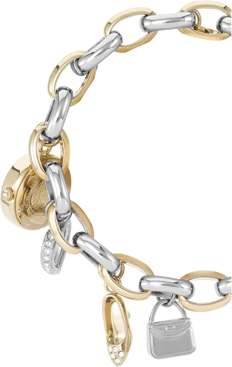 ساعت مچی زنانه آنه کلاین با دستبند آویز نگین دار