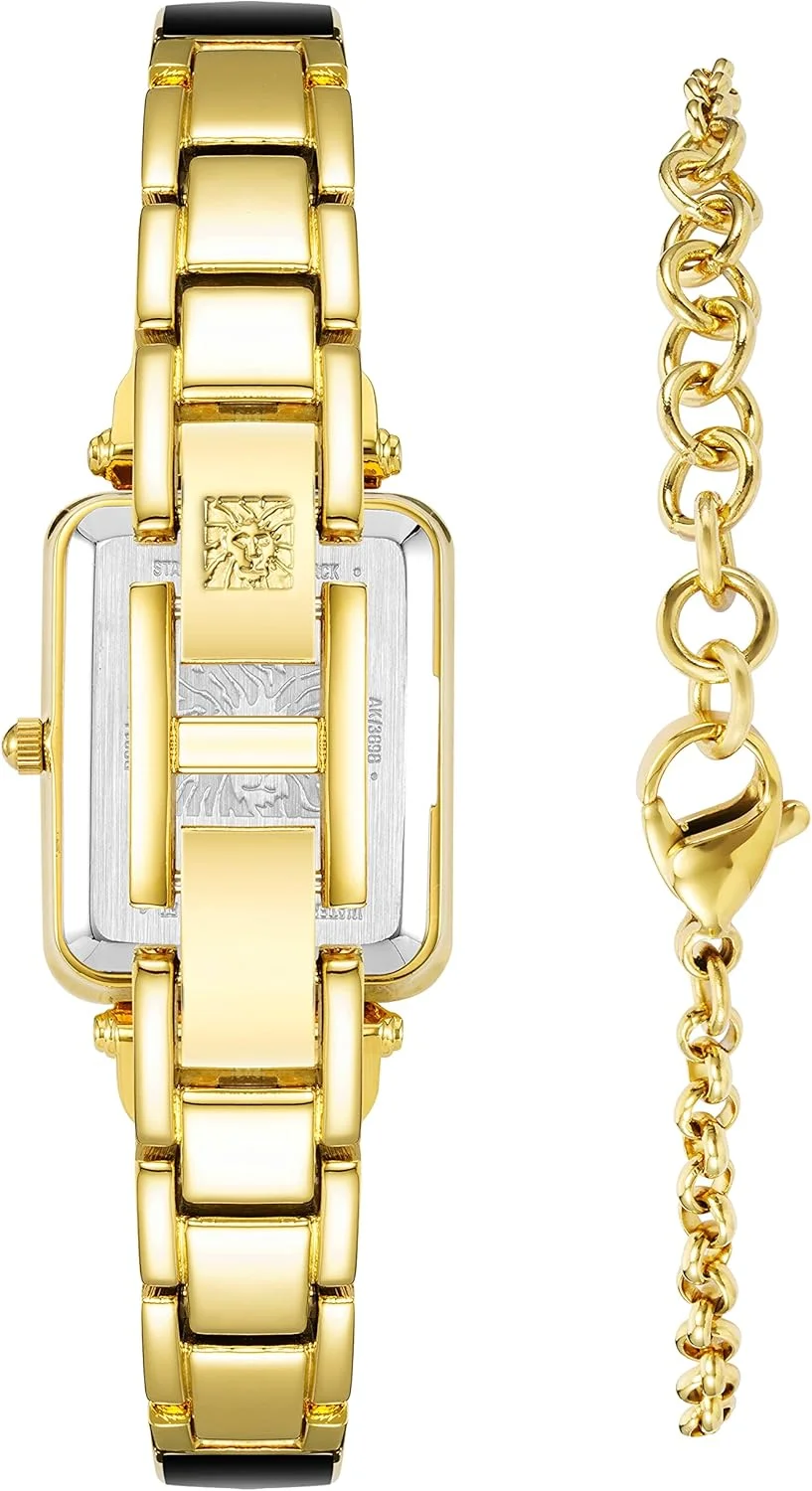 ساعت مچی عقربه ای زنانه Anne Klein مدل AK3898BKST با صفحه نمایش آنالوگ و بند استیل ضد زنگ - مشکی