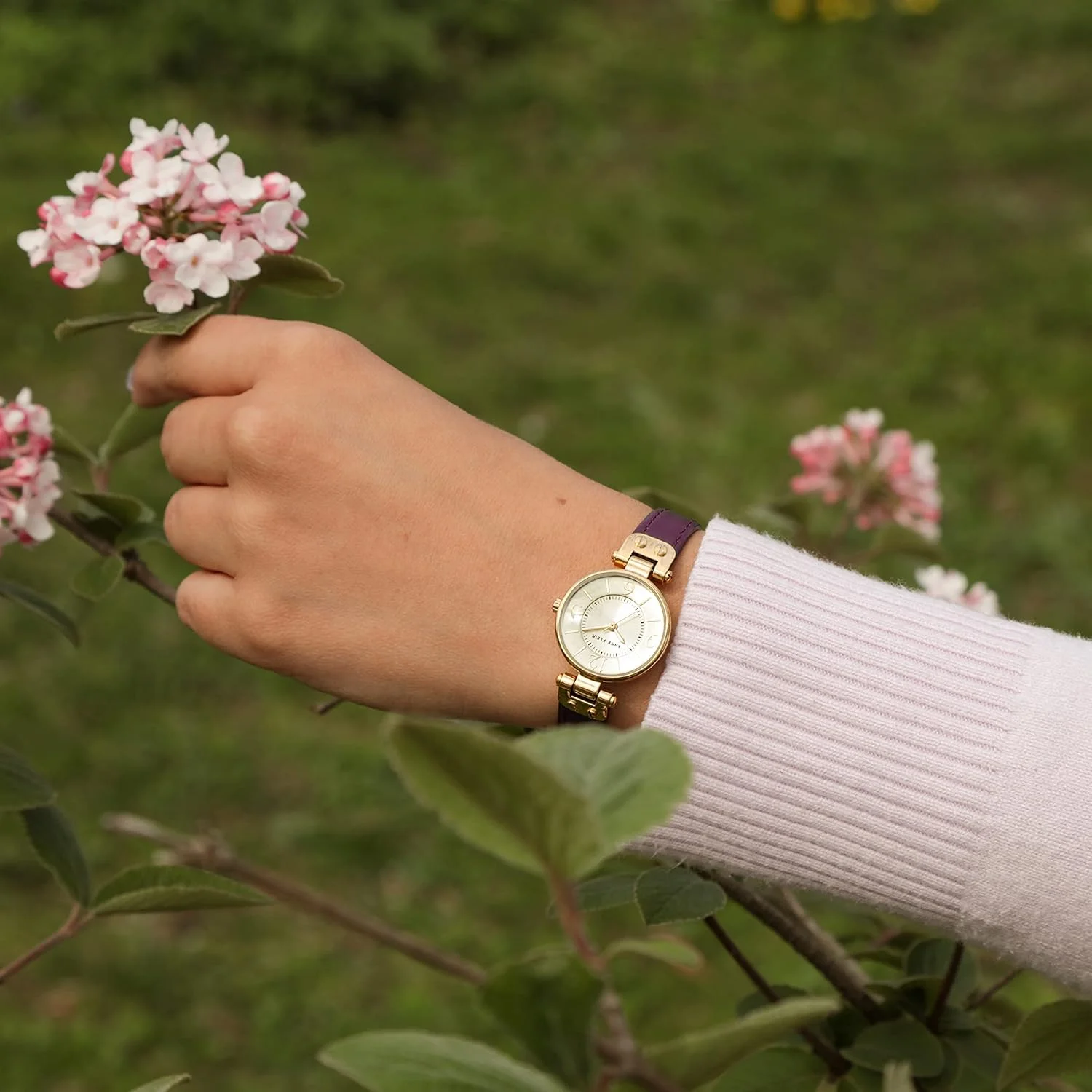 ساعت مچی زنانه آنه کلاین با بند چرمی