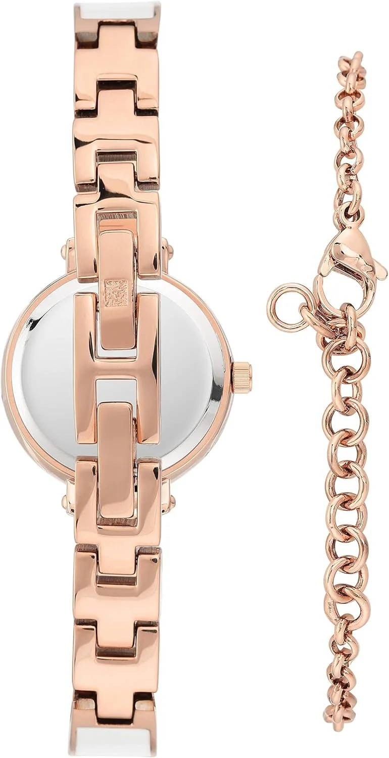 ساعت النگویی زنانه آنه کلاین با صفحه الماس اصل به همراه ست دستبند، مدل AK/3620 ساعت النگویی زنانه آنه کلاین با صفحه الماس اصل به همراه ست دستبند، مدل AK/3620