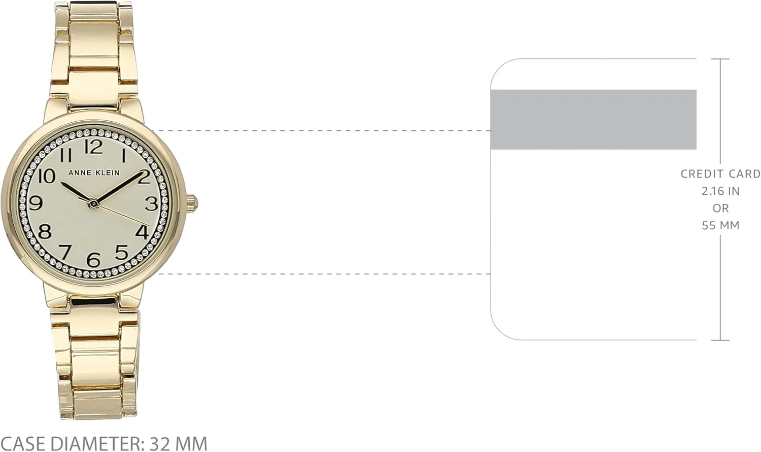 Anne Klein Women's Glitter Accented Bracelet Watch