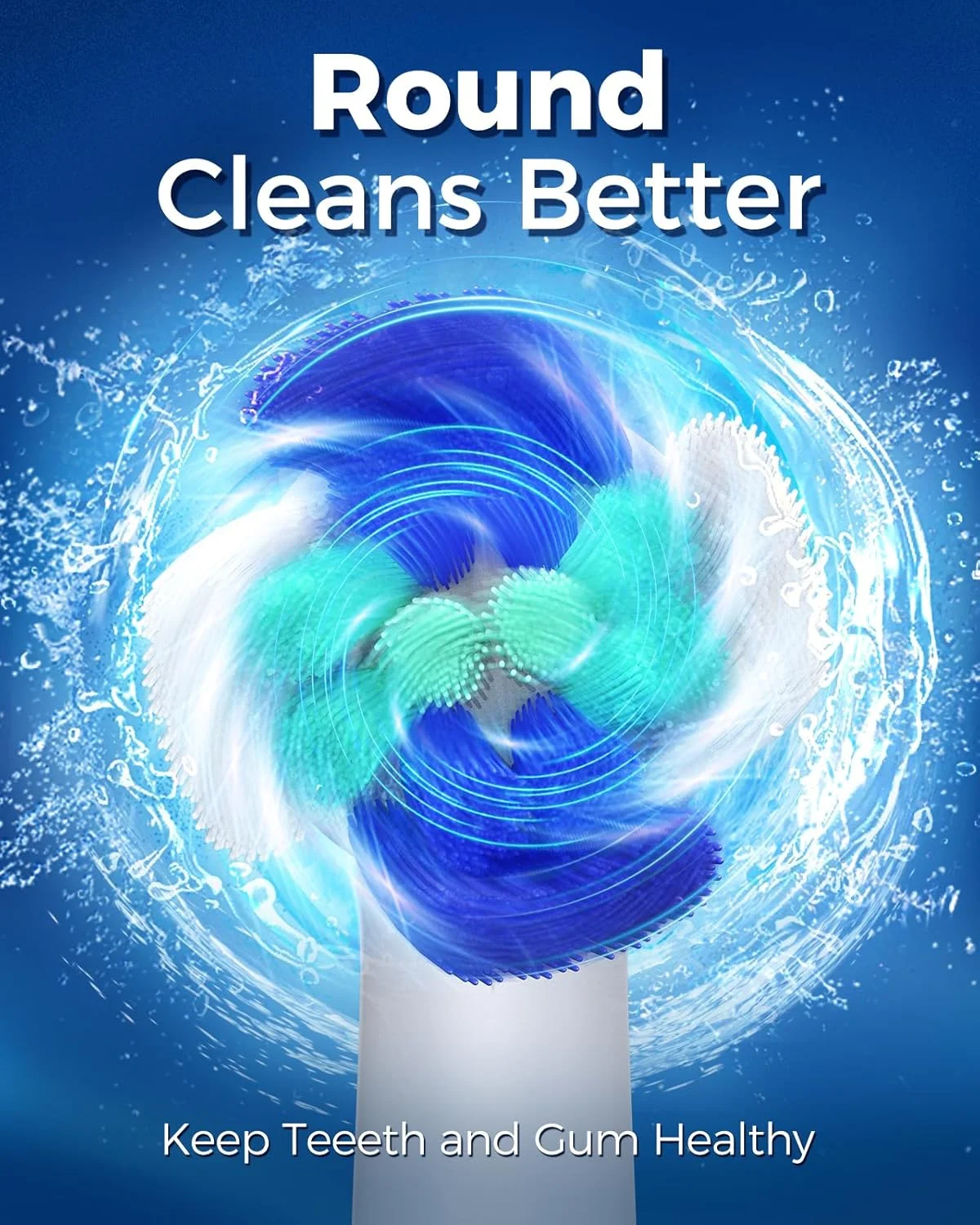 مسواک برقی چرخشی TEETHEORY برای بزرگسالان با 8 سری (2 نوع)، مسواک برقی 4 حالته با قابلیت شارژ و تایمر هوشمند 2 دقیقه ای - آبی آسمانی مسواک برقی چرخشی TEETHEORY برای بزرگسالان با 8 سری (2 نوع)، مسواک برقی 4 حالته با قابلیت شارژ و تایمر هوشمند 2 دقیقه ای - آبی آسمانی