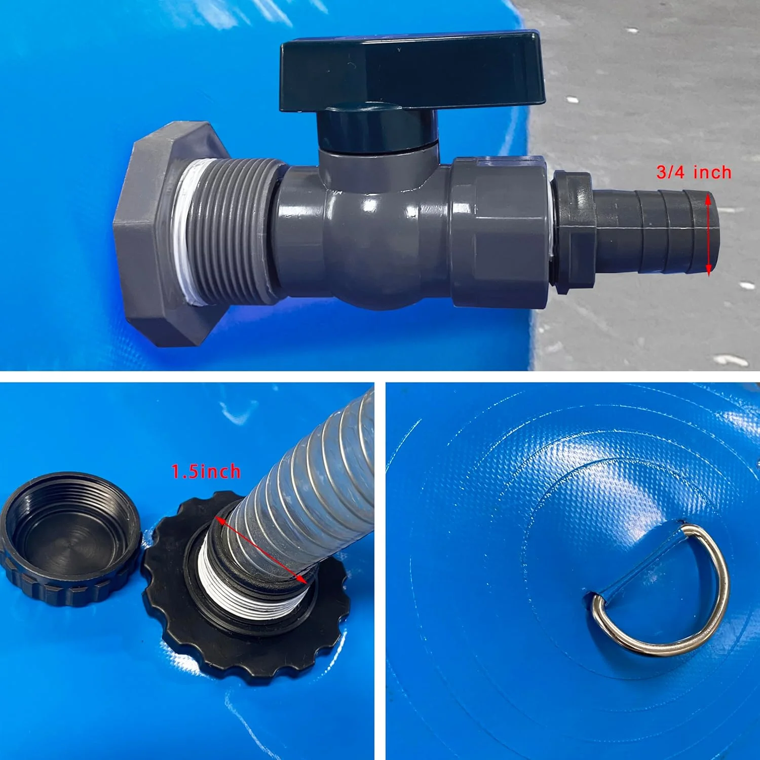 مخزن آب تاشو LTCANOPY، مخزن تاشو آب با ظرفیت بزرگ، کیسه آب نرم مقاوم در برابر خشکی، مناسب برای کشاورزی و آتش نشانی