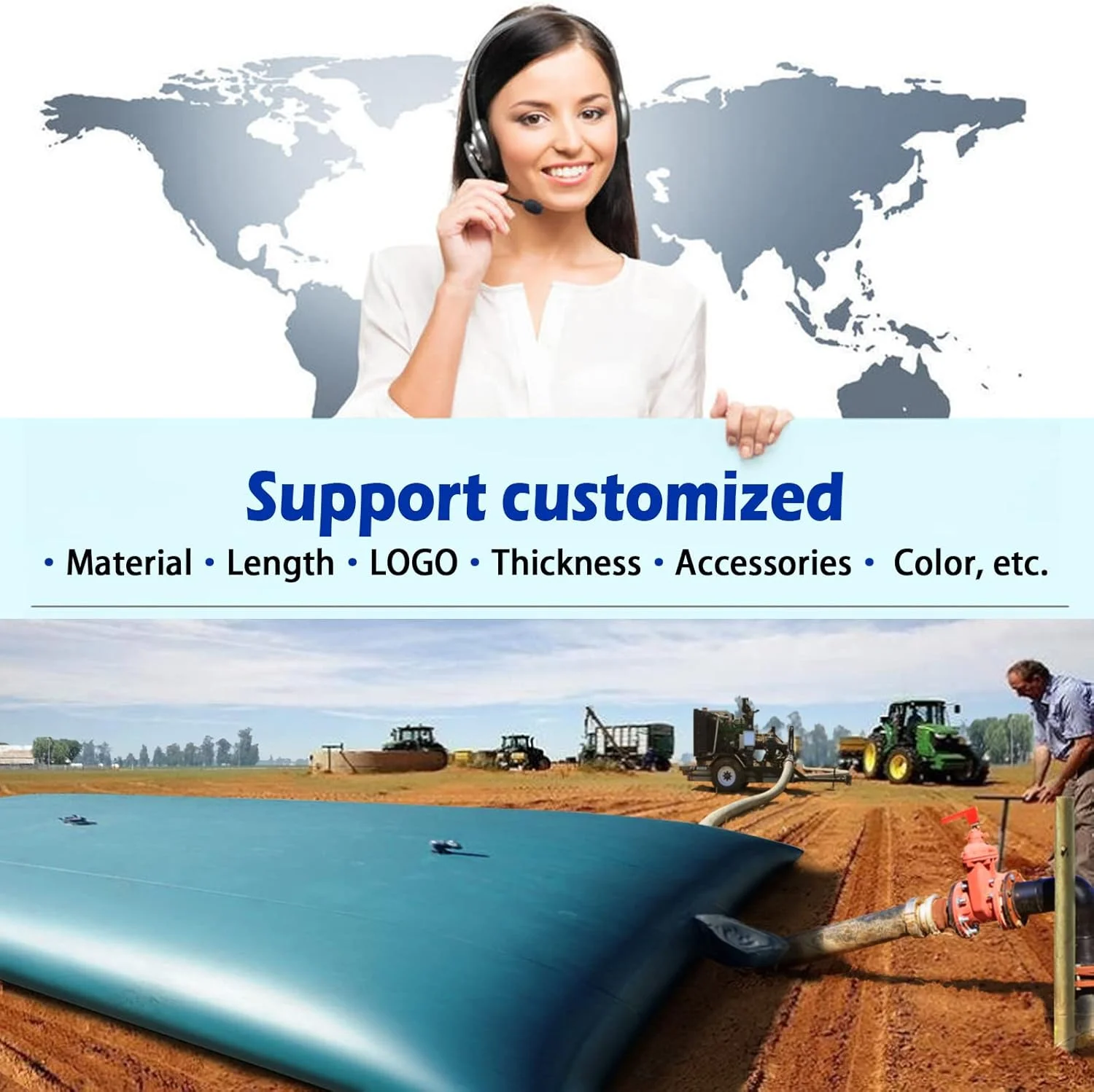 مخزن آب تاشو LTCANOPY، مخزن تاشو آب با ظرفیت بزرگ، کیسه آب نرم مقاوم در برابر خشکی، مناسب برای کشاورزی و آتش نشانی