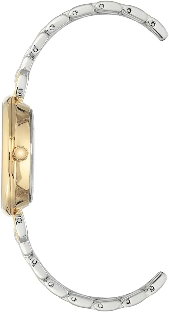 ساعت مچی عقربه ای زنانه آنه کلاین با صفحه نمایش آنالوگ و بند استیل دو رنگ مدل AK2159GNTT، سایز ONE