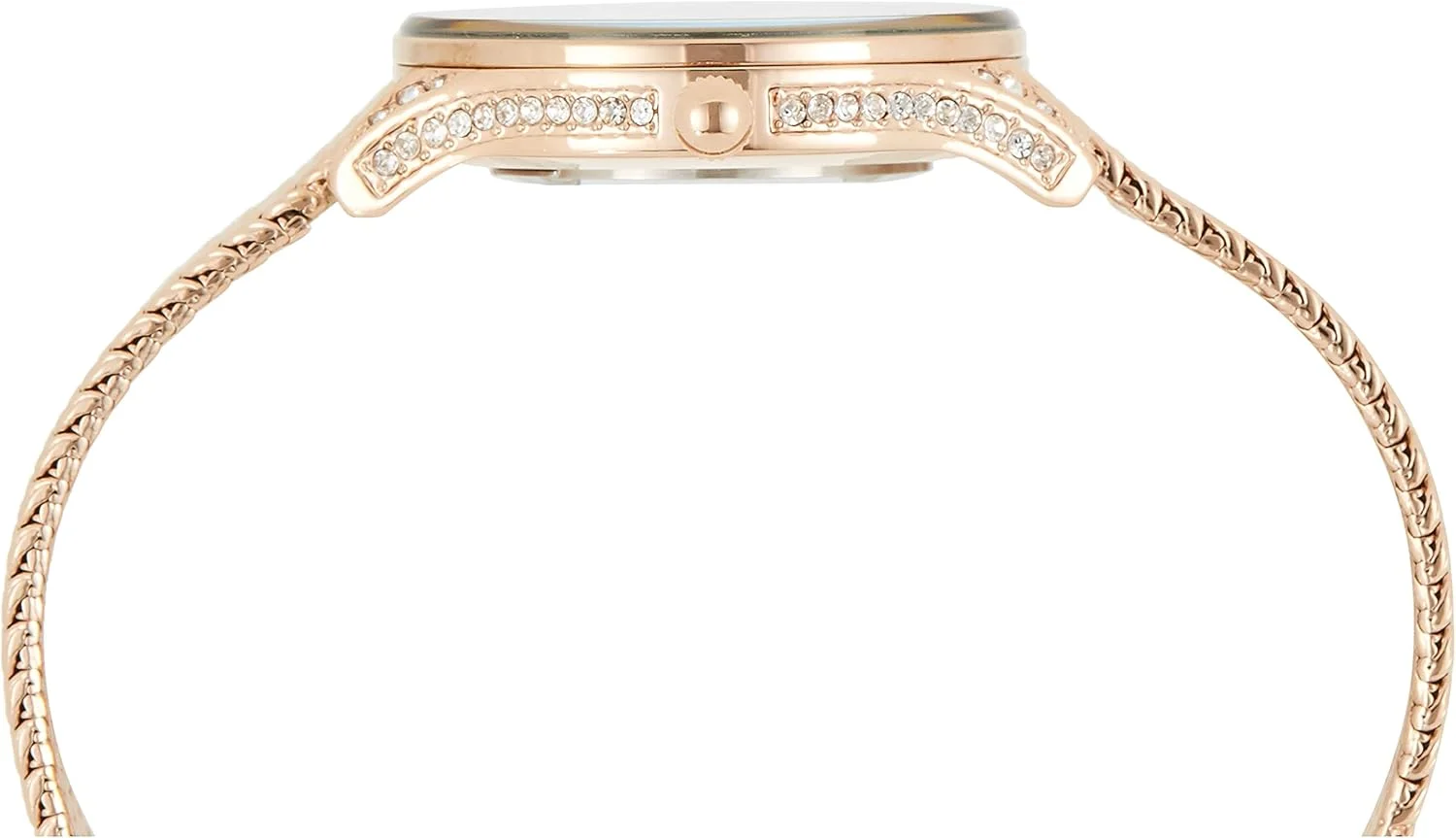 Anne Klein Women's Crystal Accented Tone Mesh Bracelet Watch Anne Klein Women's Crystal Accented Tone Mesh Bracelet Watch