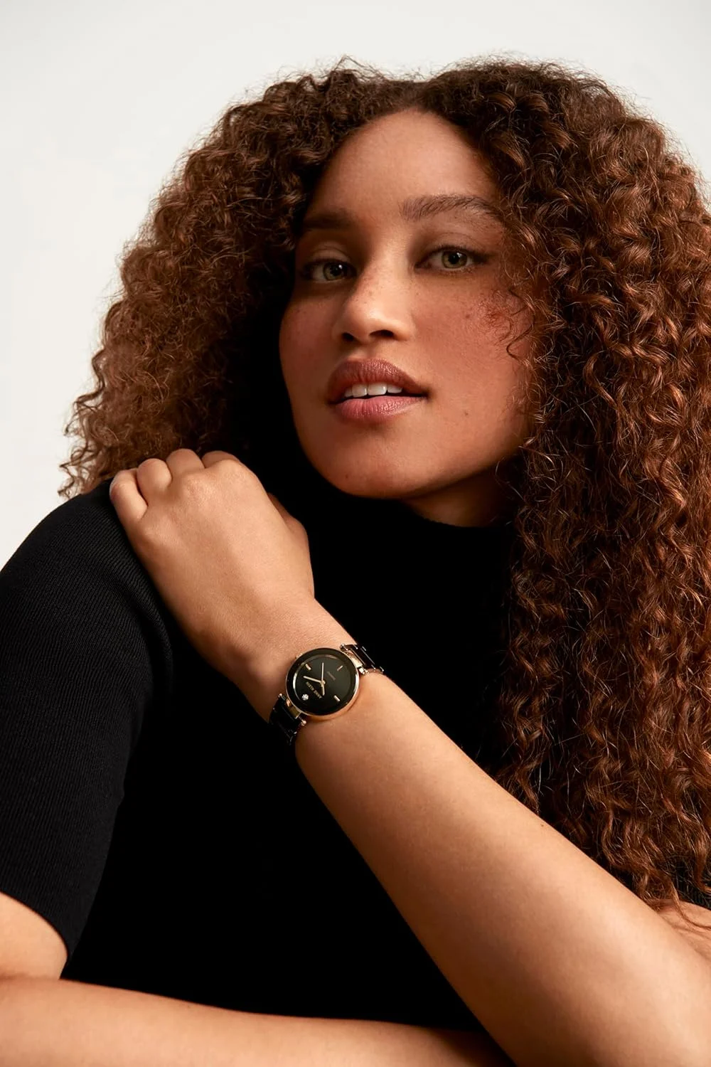 ساعت مچی زنانه آنه کلاین با بند سرامیکی، AK/1018BKBK