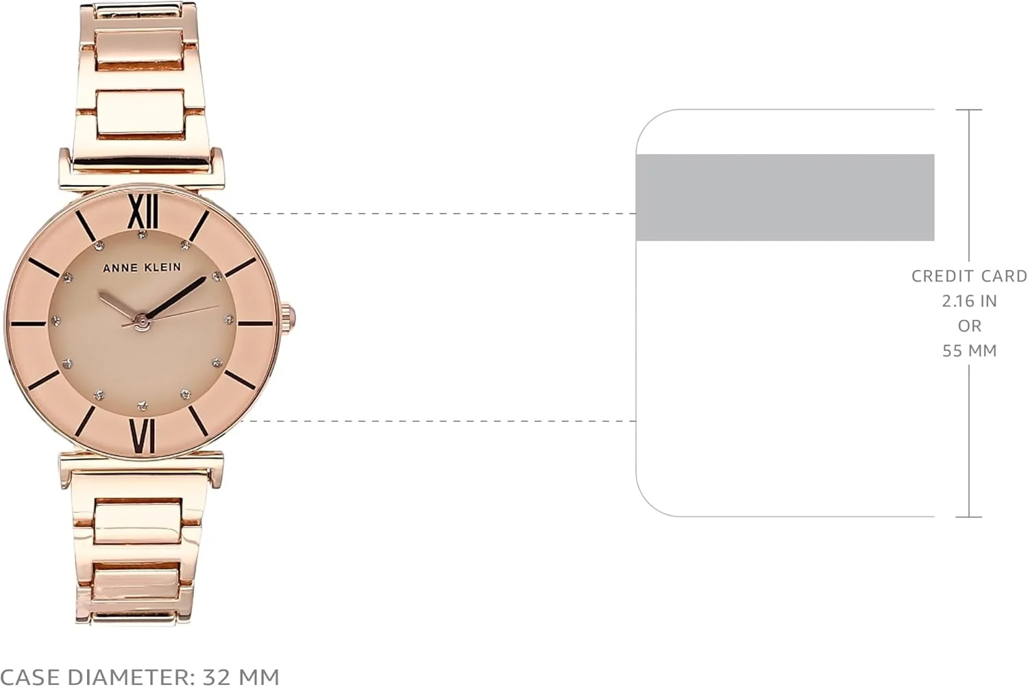 ساعت مچی زنانه آنه کلاین با دستبند نگین دار