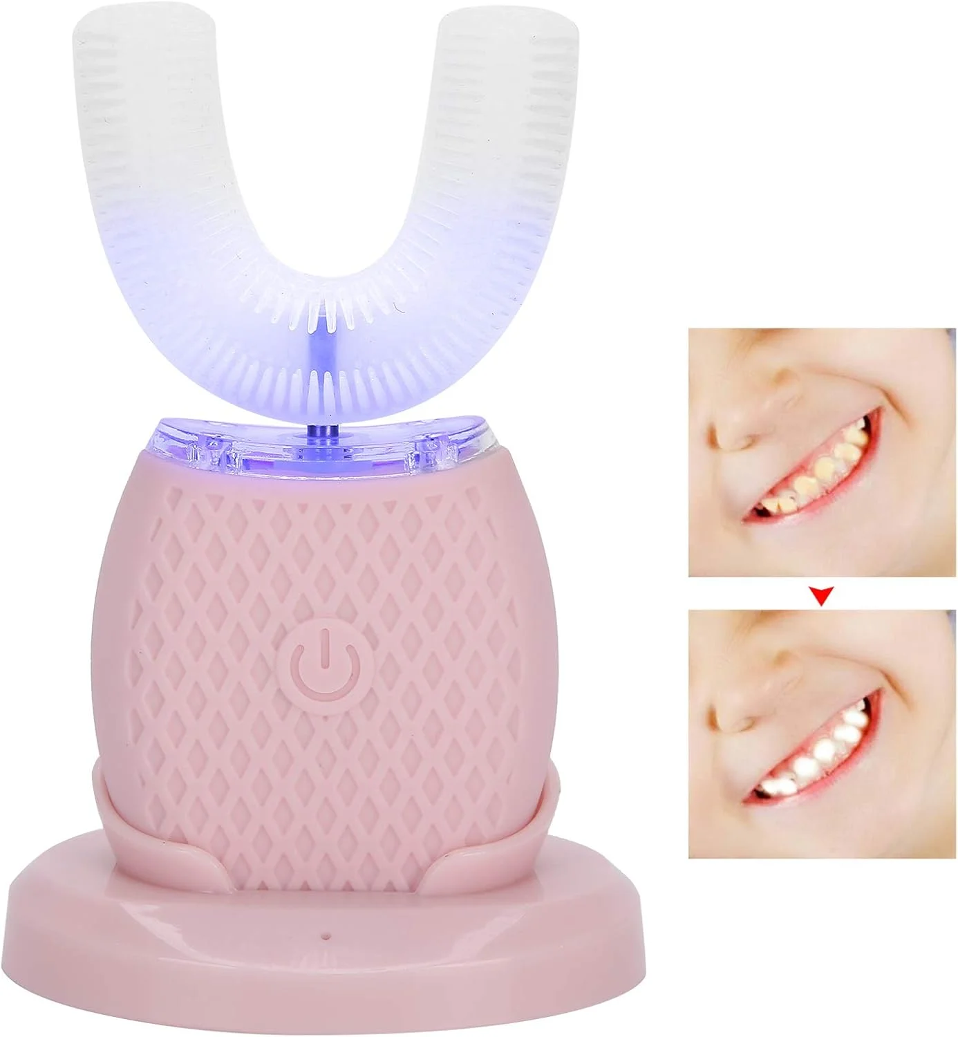 مسواک برقی 360 درجه U شکل Shandongmt، مسواک سر سیلیکونی اتوماتیک قابل شارژ، ابزار تمیز کردن دندان و مراقبت از دهان مسواک برقی 360 درجه U شکل Shandongmt، مسواک سر سیلیکونی اتوماتیک قابل شارژ، ابزار تمیز کردن دندان و مراقبت از دهان