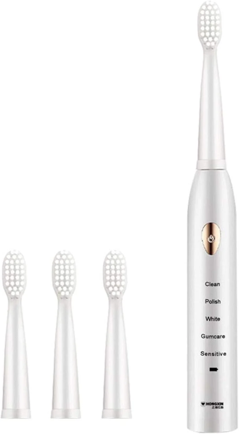 مسواک برقی اولتراسونیک شارژی N+A با 4 سری مسواک، ضد آب، مراقبت از تمیزی دندان برای بزرگسالان مسواک برقی اولتراسونیک شارژی N+A با 4 سری مسواک، ضد آب، مراقبت از تمیزی دندان برای بزرگسالان