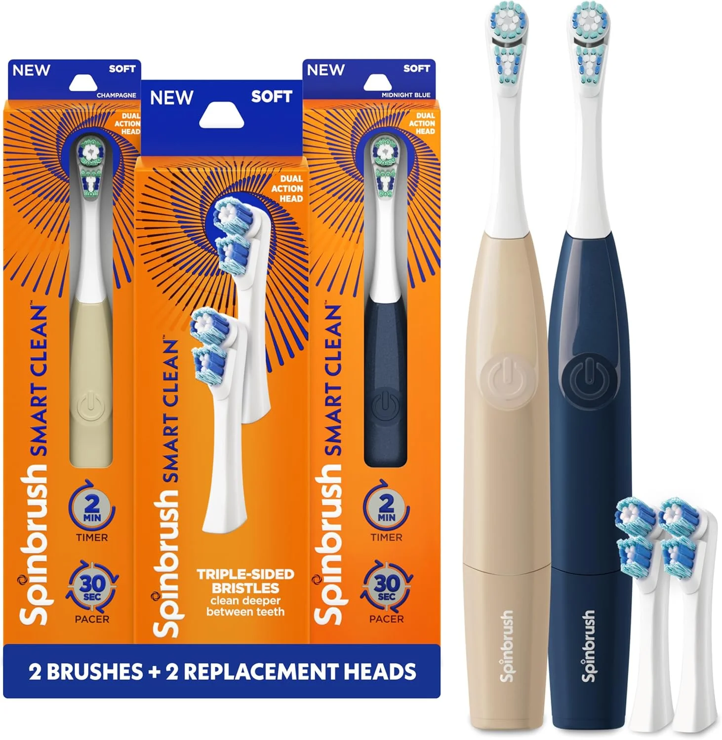 اسپین براش اسمارت کلین وندربیلت 3 عددی اسپین براش اسمارت کلین وندربیلت 3 عددی