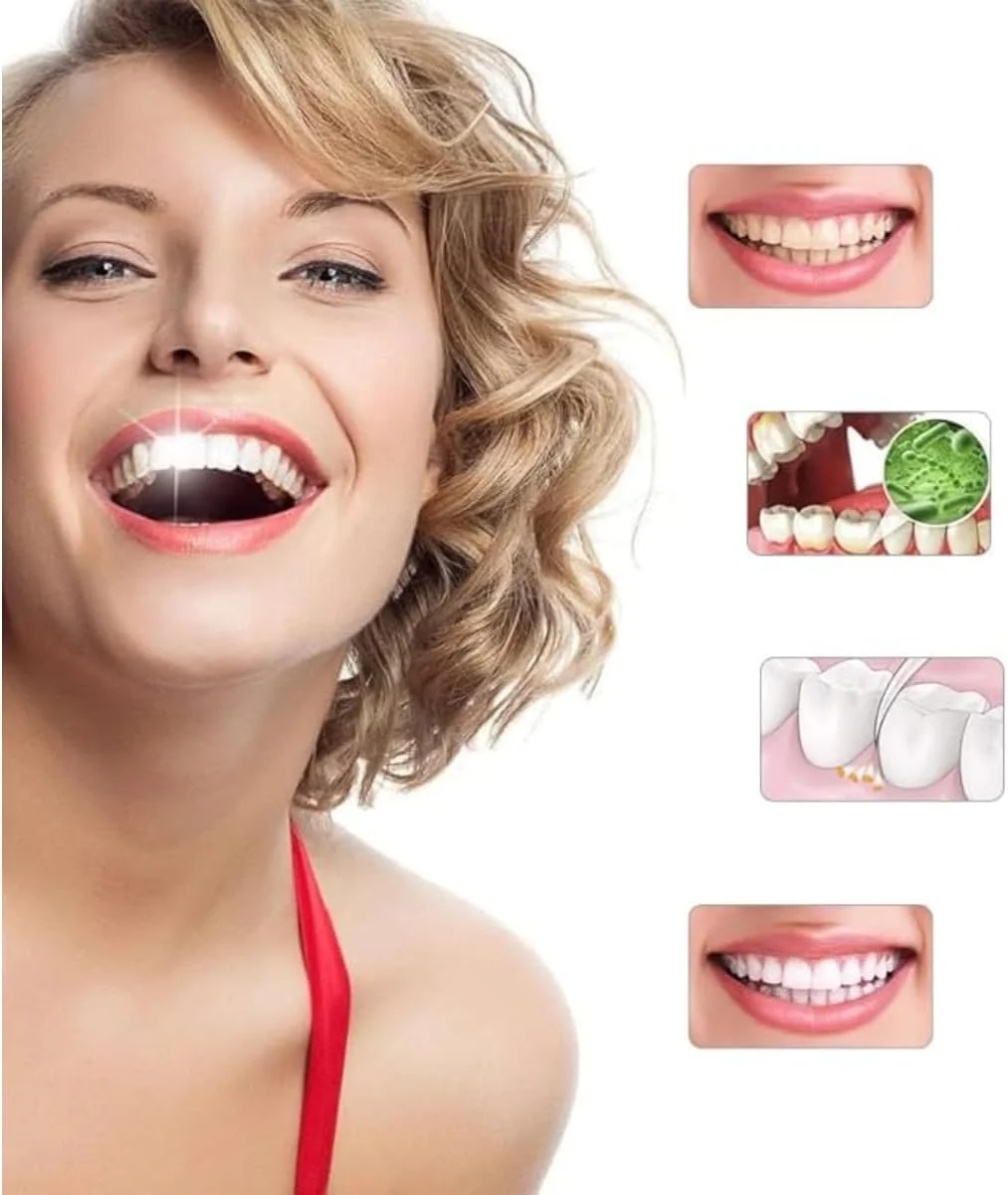 دستگاه پولیش دندان چرخشی Spin Smile 360، سفید کننده و از بین برنده جرم دندان، مراقبت حرفه ای دندان در خانه برای داشتن دندان هایی روشن تر و سالم تر / دارای چراغ LED و 4 سری پولیش دستگاه پولیش دندان چرخشی Spin Smile 360، سفید کننده و از بین برنده جرم دندان، مراقبت حرفه ای دندان در خانه برای داشتن دندان هایی روشن تر و سالم تر / دارای چراغ LED و 4 سری پولیش