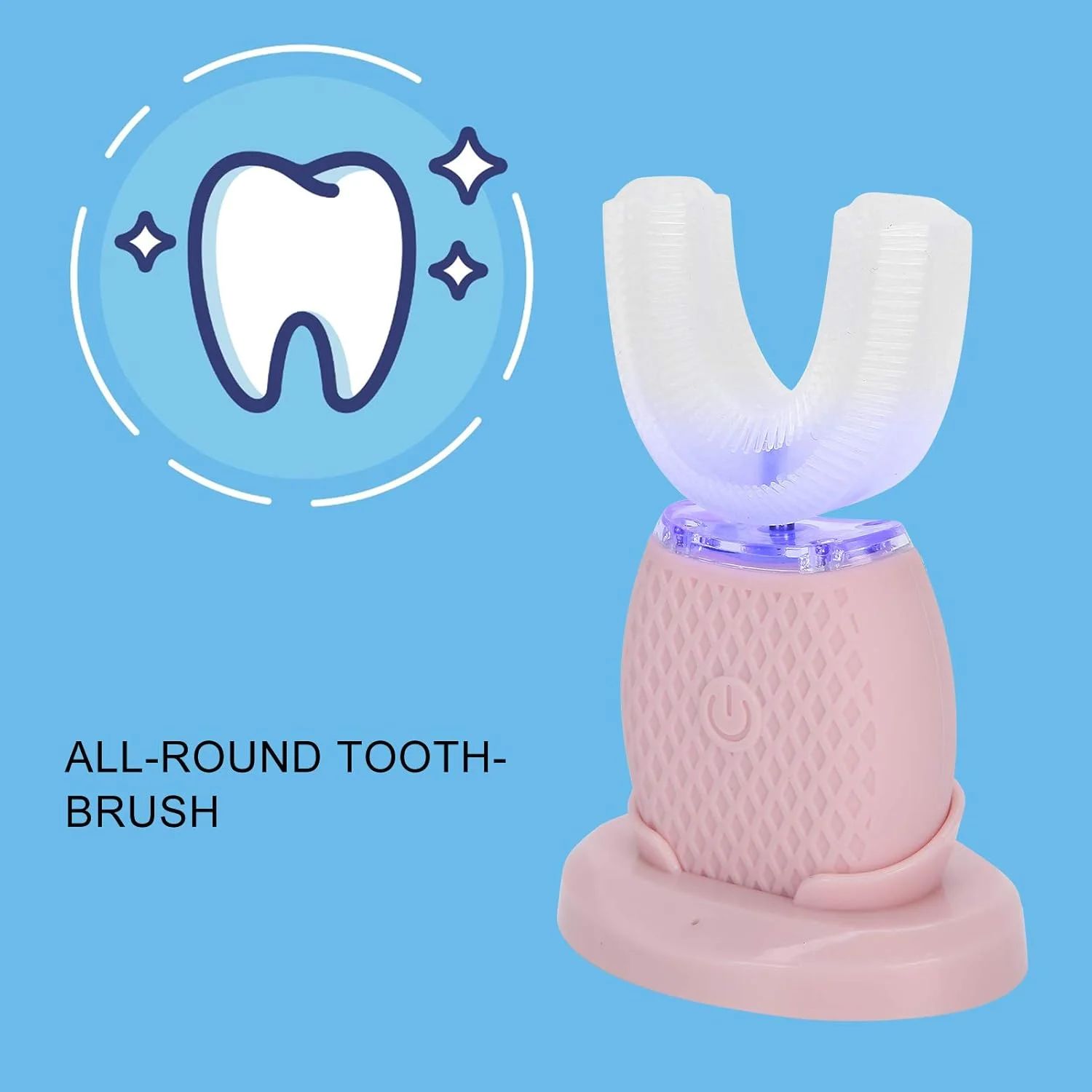 مسواک برقی 360 درجه U شکل Shandongmt، مسواک سر سیلیکونی اتوماتیک قابل شارژ، ابزار تمیز کردن دندان و مراقبت از دهان مسواک برقی 360 درجه U شکل Shandongmt، مسواک سر سیلیکونی اتوماتیک قابل شارژ، ابزار تمیز کردن دندان و مراقبت از دهان