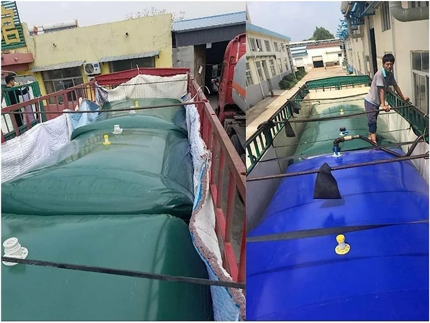 مخزن آب تاشو اضطراری PHLEPS، کیسه ذخیره آب قابل حمل و مقاوم در برابر آب و هوای بیرون، برای آبیاری مزرعه باغ، مخزن آب PVC، قابل تنظیم (رنگ: آبی، اندازه: 400 لیتر/1x0.8x0.5 متر) مخزن آب تاشو اضطراری PHLEPS، کیسه ذخیره آب قابل حمل و مقاوم در برابر آب و هوای بیرون، برای آبیاری مزرعه باغ، مخزن آب PVC، قابل تنظیم (رنگ: آبی، اندازه: 400 لیتر/1x0.8x0.5 متر)