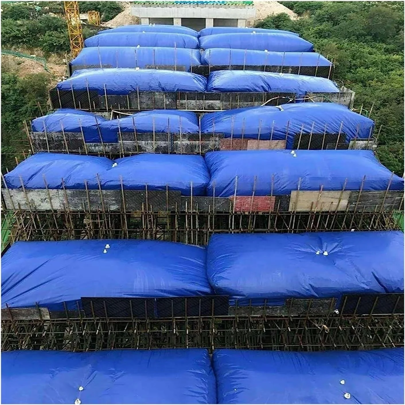 مخزن آب تاشو اضطراری PHLEPS، کیسه ذخیره آب قابل حمل و مقاوم در برابر آب و هوای بیرون، برای آبیاری مزرعه باغ، مخزن آب PVC، قابل تنظیم (رنگ: آبی، اندازه: 400 لیتر/1x0.8x0.5 متر) مخزن آب تاشو اضطراری PHLEPS، کیسه ذخیره آب قابل حمل و مقاوم در برابر آب و هوای بیرون، برای آبیاری مزرعه باغ، مخزن آب PVC، قابل تنظیم (رنگ: آبی، اندازه: 400 لیتر/1x0.8x0.5 متر)