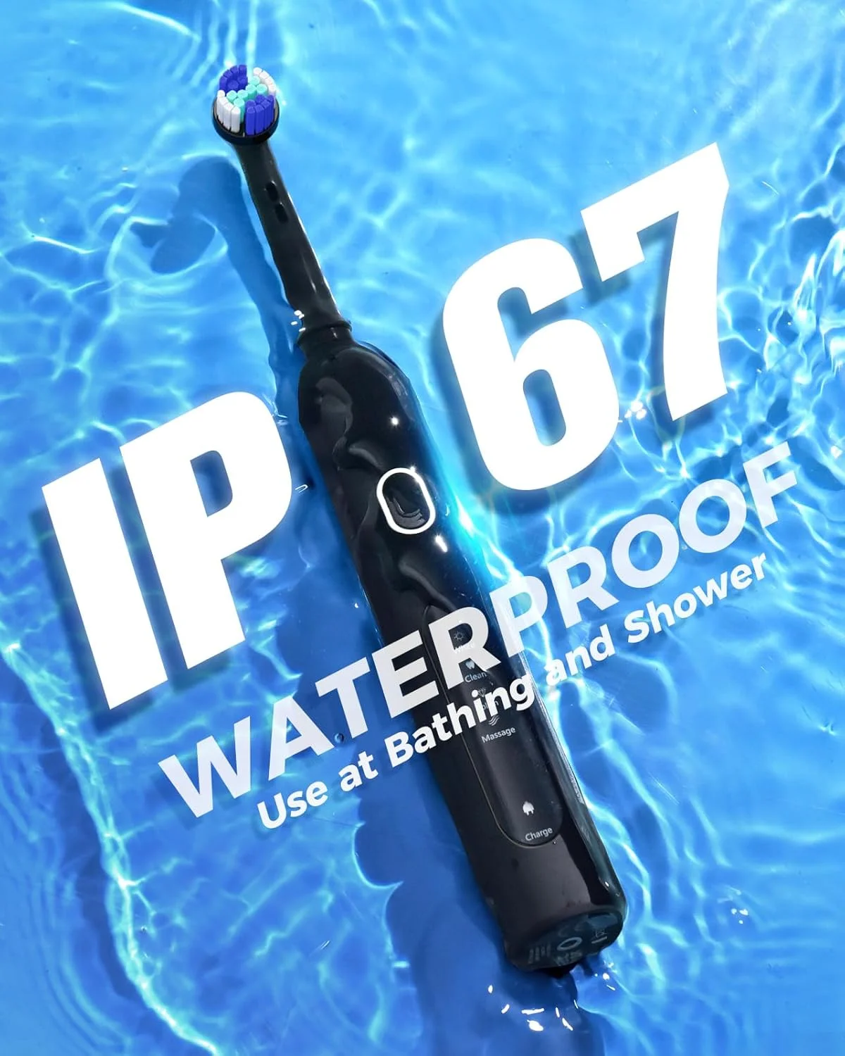 مسواک برقی چرخشی بزرگسالان با 8 سری (2 نوع)، مسواک برقی با 4 حالت تمیزکننده عمیق با قابلیت شارژ و تایمر هوشمند 2 دقیقه ای مسواک برقی چرخشی بزرگسالان با 8 سری (2 نوع)، مسواک برقی با 4 حالت تمیزکننده عمیق با قابلیت شارژ و تایمر هوشمند 2 دقیقه ای