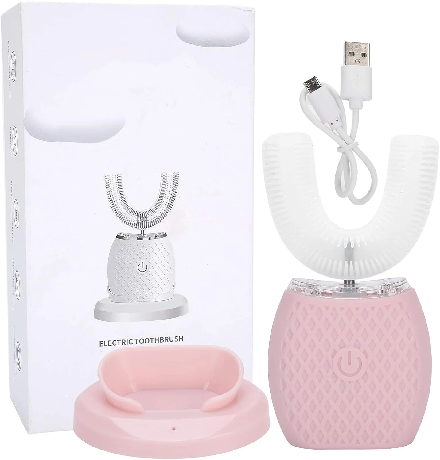 مسواک برقی 360 درجه U شکل Shandongmt، مسواک سر سیلیکونی اتوماتیک قابل شارژ، ابزار تمیز کردن دندان و مراقبت از دهان مسواک برقی 360 درجه U شکل Shandongmt، مسواک سر سیلیکونی اتوماتیک قابل شارژ، ابزار تمیز کردن دندان و مراقبت از دهان