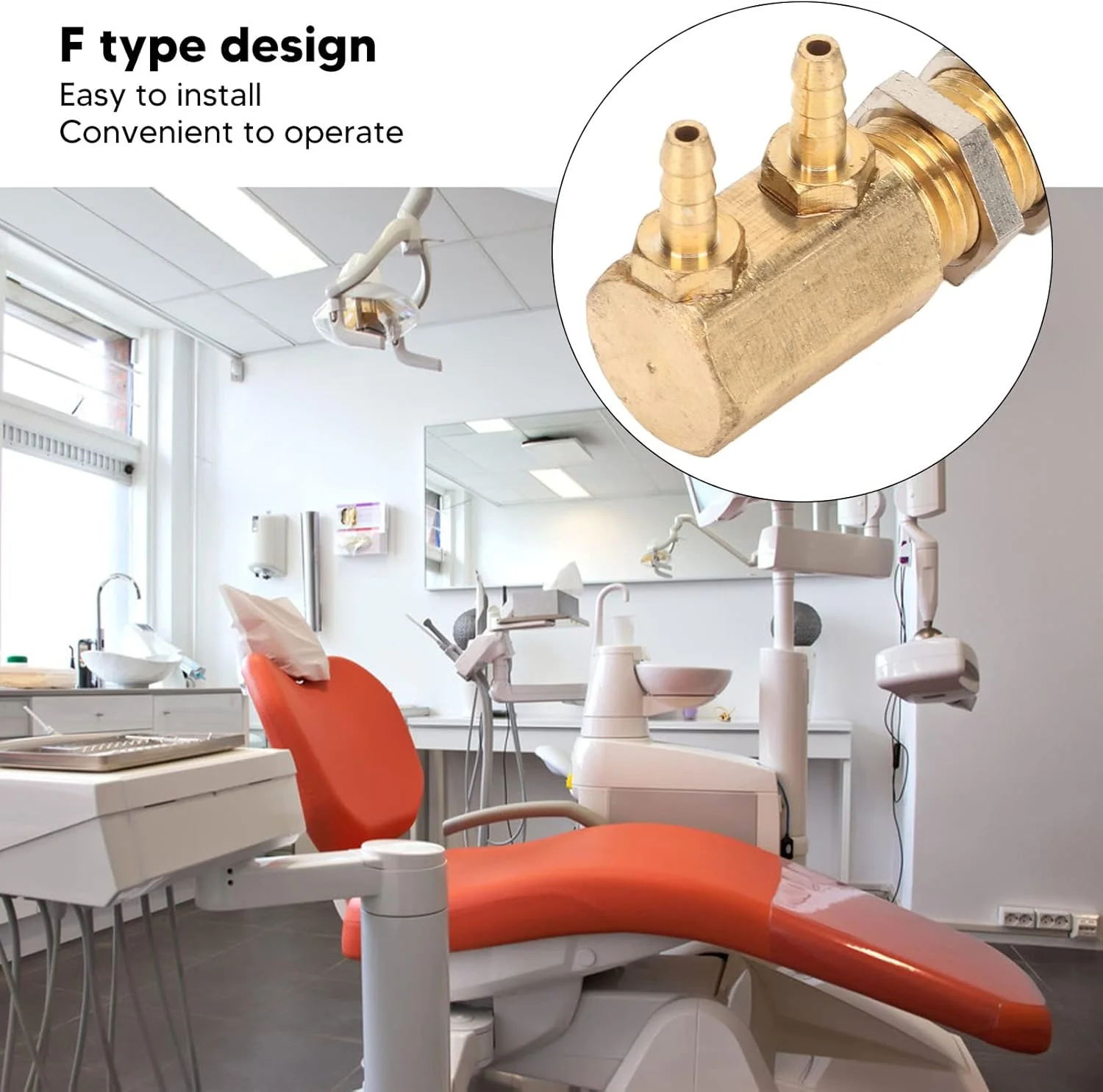 شیر تنظیم فشار آب دندانپزشکی، شیر تنظیم کننده فشار آب دندانپزشکی نوع F مقاوم در برابر خوردگی، نصب آسان برای تجهیزات دندانپزشکی (3 میلی متر) شیر تنظیم فشار آب دندانپزشکی، شیر تنظیم کننده فشار آب دندانپزشکی نوع F مقاوم در برابر خوردگی، نصب آسان برای تجهیزات دندانپزشکی (3 میلی متر)