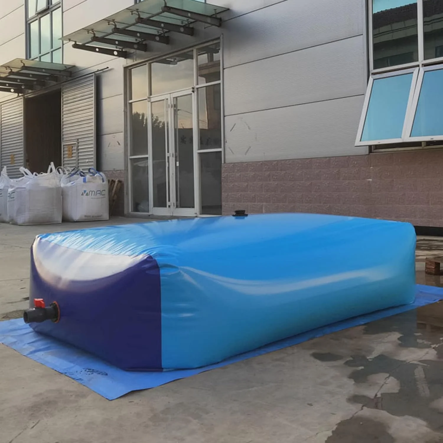 کیسه آب نرم با ظرفیت بزرگ، مخزن آب قابل حمل برای کمپینگ در فضای باز، مخازن/کیسه روغن تاشو با ظرفیت بزرگ برای ذخیره آب خودرو