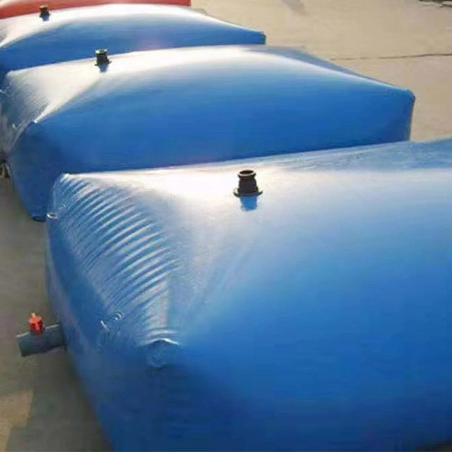 مخزن ذخیره آب تاشو با شیر، مخزن آب اضطراری قابل حمل، برای استفاده کشاورزی مقاوم در برابر خشکسالی و آتش نشانی، 200 لیتر