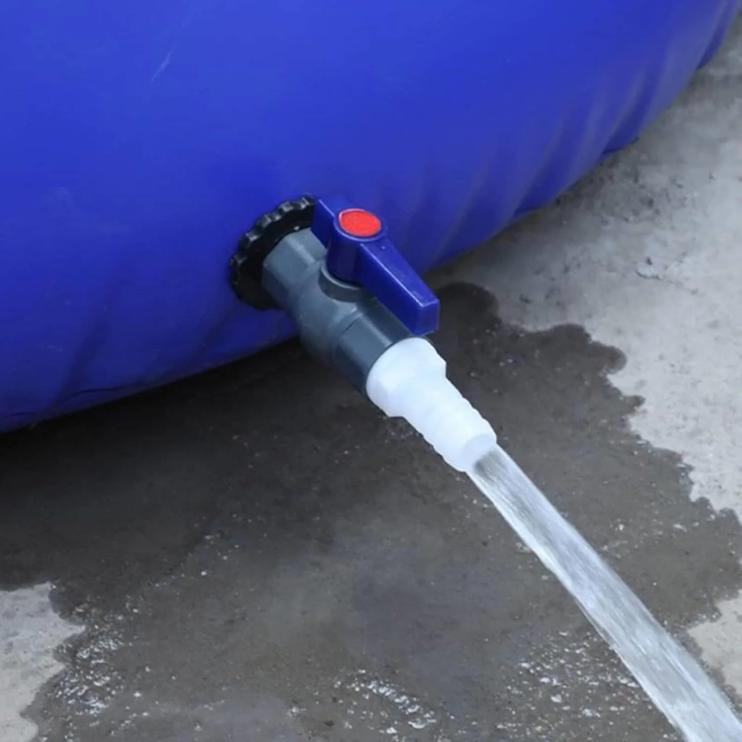 High Capacity Outdoor Water Bladder,Flexible Water Storage Tank With On-Off Valve Outdoor Drought-Resistant Portable Large Water Storage Tank(200L) WMEIE (Color : Blue, Size : 0.9x0.6x0.7m(300L))