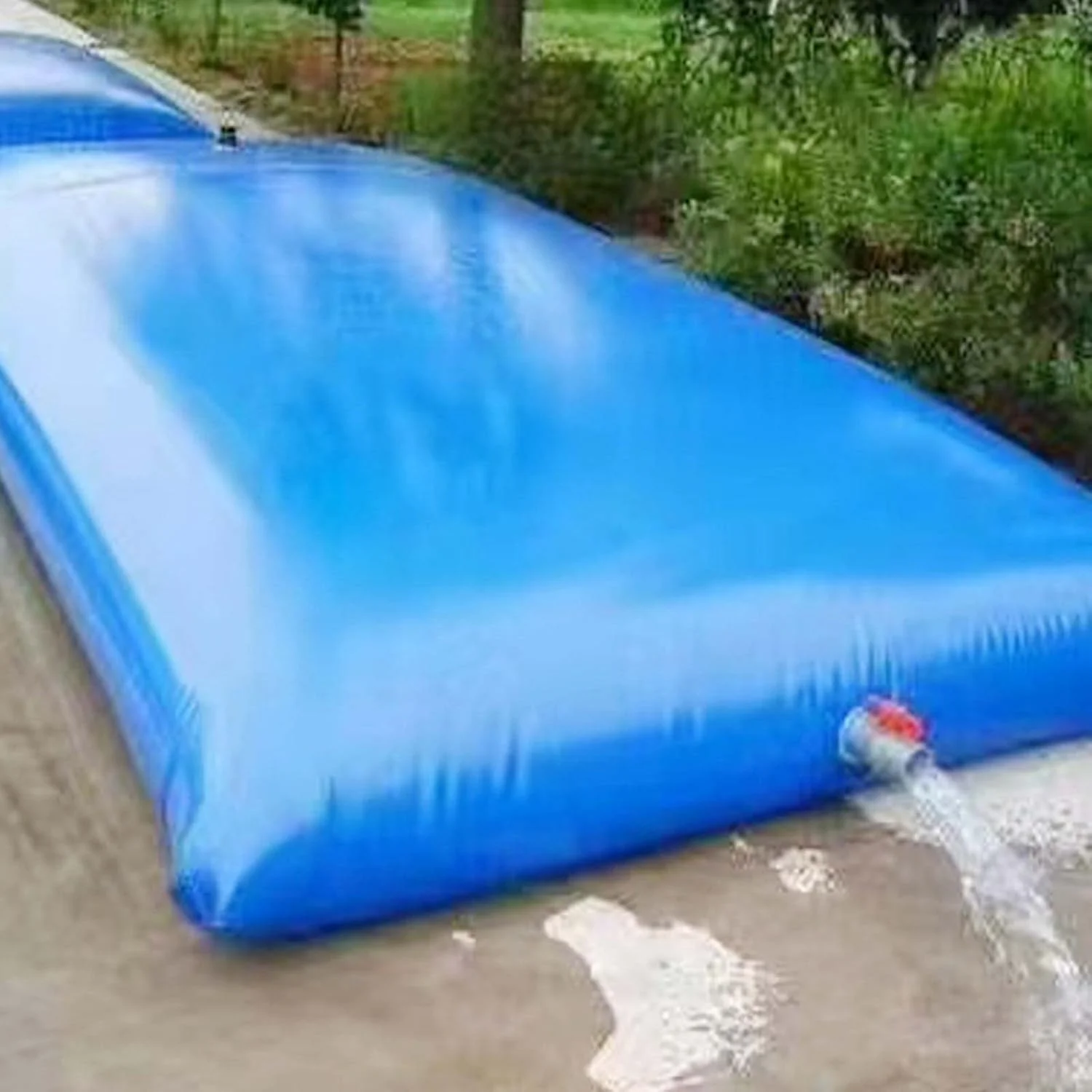 مخزن ذخیره آب تاشو با شیر، مخزن آب اضطراری قابل حمل، برای استفاده کشاورزی مقاوم در برابر خشکسالی و آتش نشانی، 200 لیتر