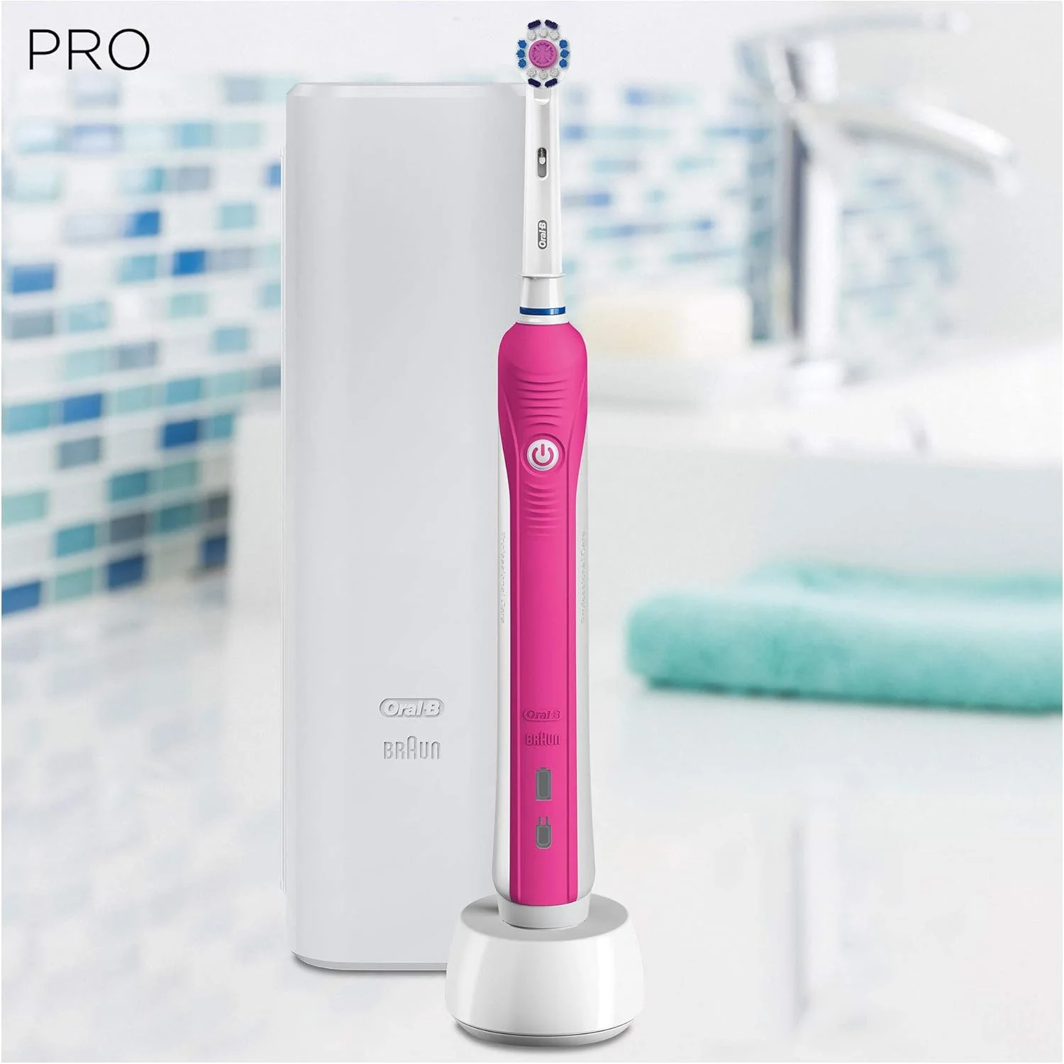 مسواک برقی نوسانی بزرگسال Oral-B PRO 750 3DWhite - مسواک برقی (330 گرم، 100 میلی متر، 178 میلی متر، 253 میلی متر، 490 گرم، 1 عدد) مسواک برقی نوسانی بزرگسال Oral-B PRO 750 3DWhite - مسواک برقی (330 گرم، 100 میلی متر، 178 میلی متر، 253 میلی متر، 490 گرم، 1 عدد)