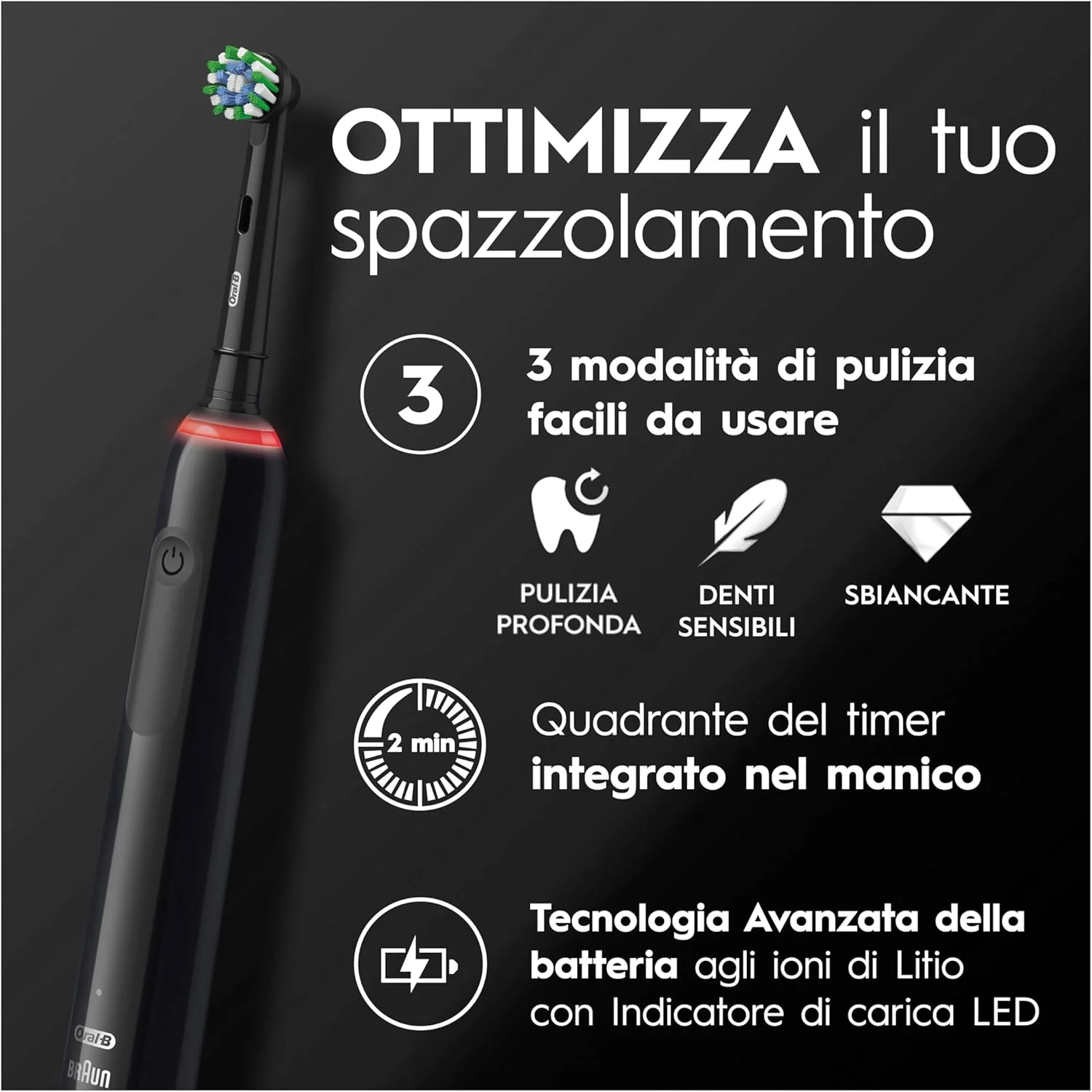 Oral-B Pro 3 3500 Black Edition JAS22 mit Reise-Etui Oral-B Pro 3 3500 Black Edition JAS22 mit Reise-Etui