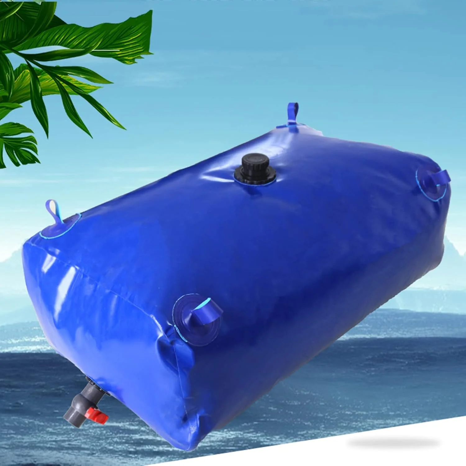 مخزن آب تاشو با ظرفیت بالا برای فضای باز، مخزن انعطاف پذیر ذخیره آب با شیر روشن/خاموش، مخازن تاشو ذخیره آب برای ذخیره آب کشاورزی، مقاوم در برابر خشکی WMEIE (رنگ: آبی، سایز: 1.25 مخزن آب تاشو با ظرفیت بالا برای فضای باز، مخزن انعطاف پذیر ذخیره آب با شیر روشن/خاموش، مخازن تاشو ذخیره آب برای ذخیره آب کشاورزی، مقاوم در برابر خشکی WMEIE (رنگ: آبی، سایز: 1.25