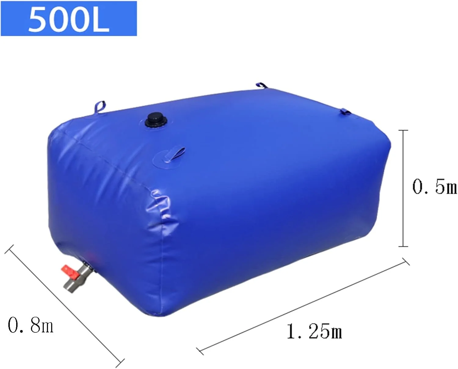 مخزن آب تاشو با ظرفیت بالا برای فضای باز، مخزن انعطاف پذیر ذخیره آب با شیر روشن/خاموش، مخازن تاشو ذخیره آب برای ذخیره آب کشاورزی، مقاوم در برابر خشکی WMEIE (رنگ: آبی، سایز: 1.25 مخزن آب تاشو با ظرفیت بالا برای فضای باز، مخزن انعطاف پذیر ذخیره آب با شیر روشن/خاموش، مخازن تاشو ذخیره آب برای ذخیره آب کشاورزی، مقاوم در برابر خشکی WMEIE (رنگ: آبی، سایز: 1.25