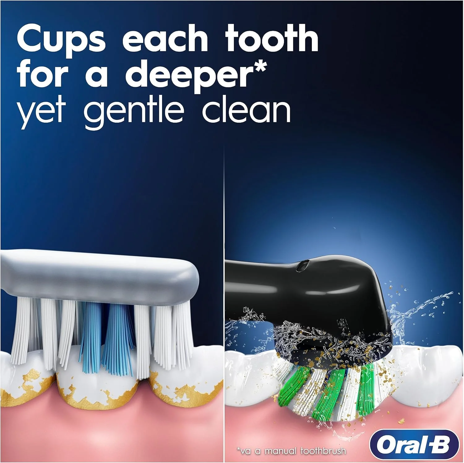 Oral-B Vitality Pro Electric Toothbrush, 1 Handle, 2 Toothbrush Heads, 3 Brushing Modes Including Sensitive Plus, 2 Pin UK Plug, Black Oral-B Vitality Pro Electric Toothbrush, 1 Handle, 2 Toothbrush Heads, 3 Brushing Modes Including Sensitive Plus, 2 Pin UK Plug, Black