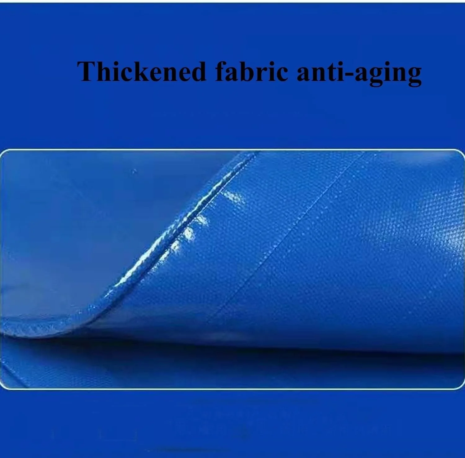 مخزن آب تاشو با ظرفیت بالا برای فضای باز، مخزن ذخیره آب اضطراری قابل حمل، مناسب برای ذخیره آب کشاورزی، مقاومت در برابر خشکسالی، کمپینگ RV WMEIE (رنگ: آبی،