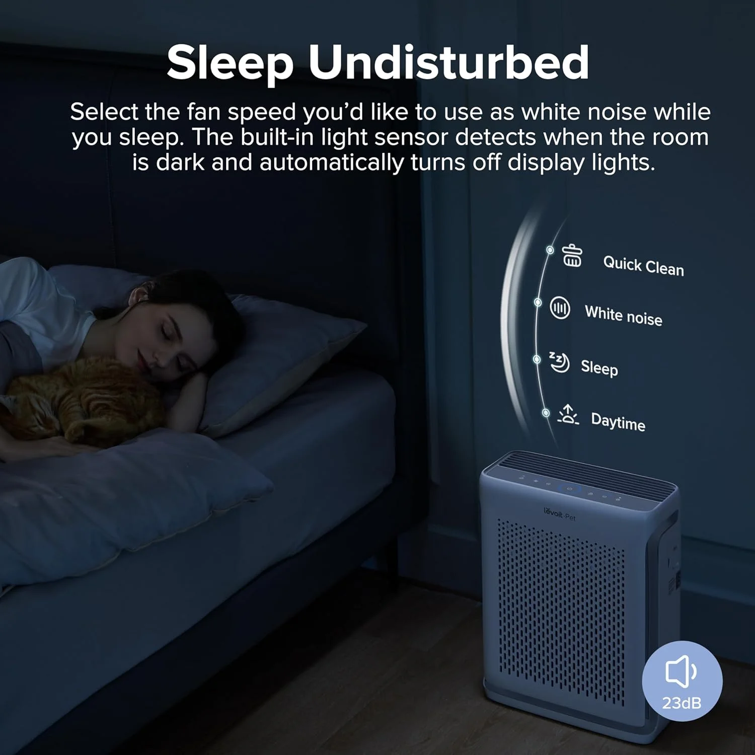 دستگاه تصفیه هوا هوشمند LEVOIT مدل Vital 100S، فیلتر قابل شستشو، سنسور کیفیت هوا، حالت حیوانات خانگی، صدای کم 23dB، پوشش 52 متر مربع، حذف 99.97% گرد و غبار، گرده، شوره حیوانات خانگی، بوها، دود برای خانه، اتاق خواب، دفتر کار دستگاه تصفیه هوا هوشمند LEVOIT مدل Vital 100S، فیلتر قابل شستشو، سنسور کیفیت هوا، حالت حیوانات خانگی، صدای کم 23dB، پوشش 52 متر مربع، حذف 99.97% گرد و غبار، گرده، شوره حیوانات خانگی، بوها، دود برای خانه، اتاق خواب، دفتر کار