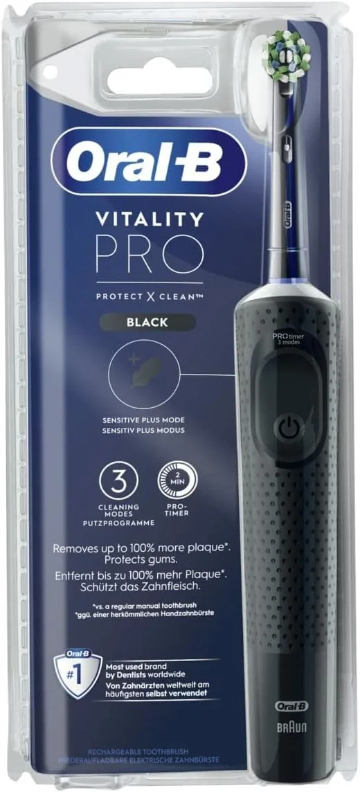 مسواک برقی اورال-بی Vitality Protect X Clean، مشکی