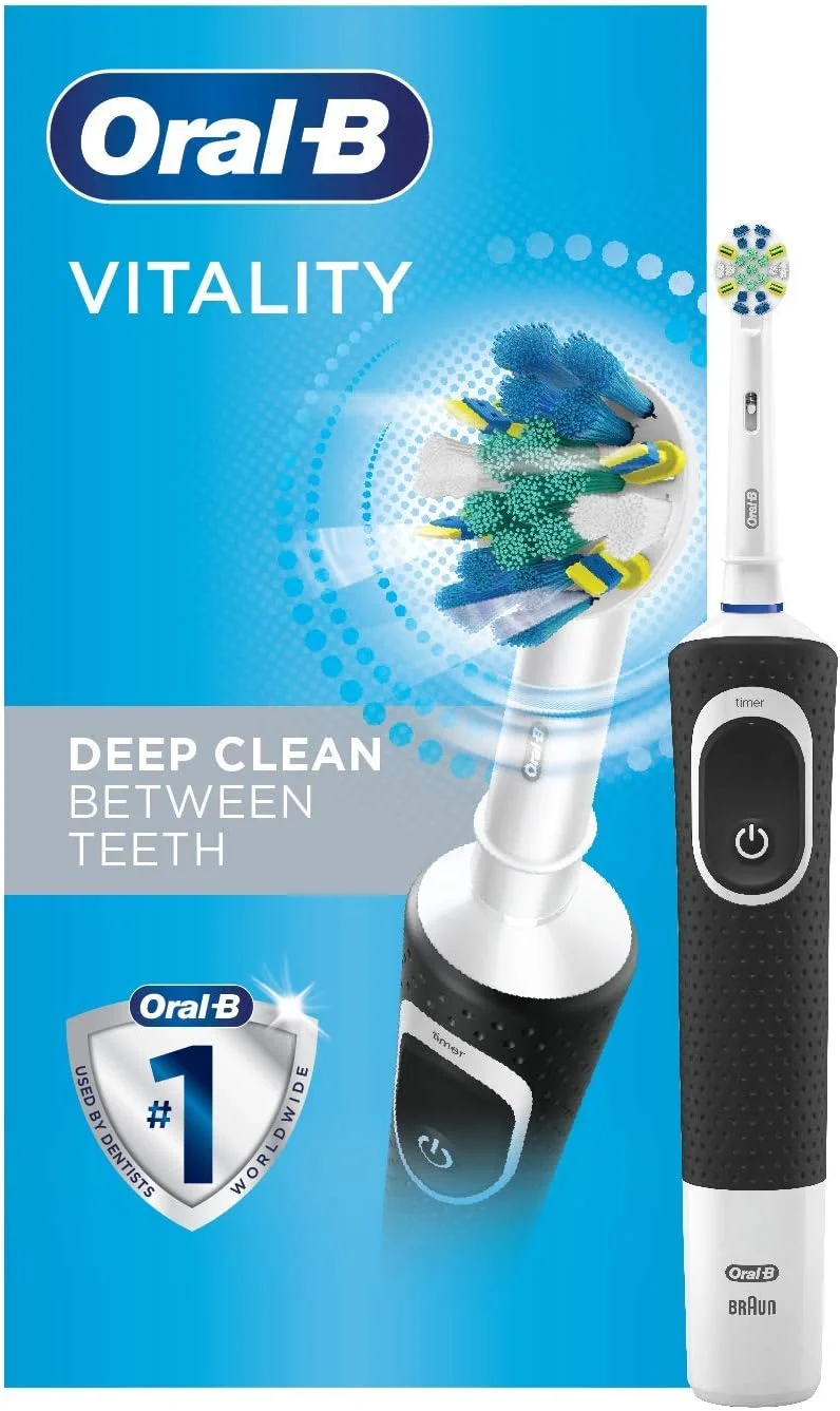 مسواک برقی Oral-B Vitality FlossAction به همراه سری یدک، مشکی