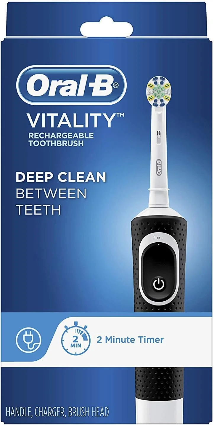 مسواک برقی Oral-B Vitality FlossAction به همراه سری یدک، مشکی مسواک برقی Oral-B Vitality FlossAction به همراه سری یدک، مشکی