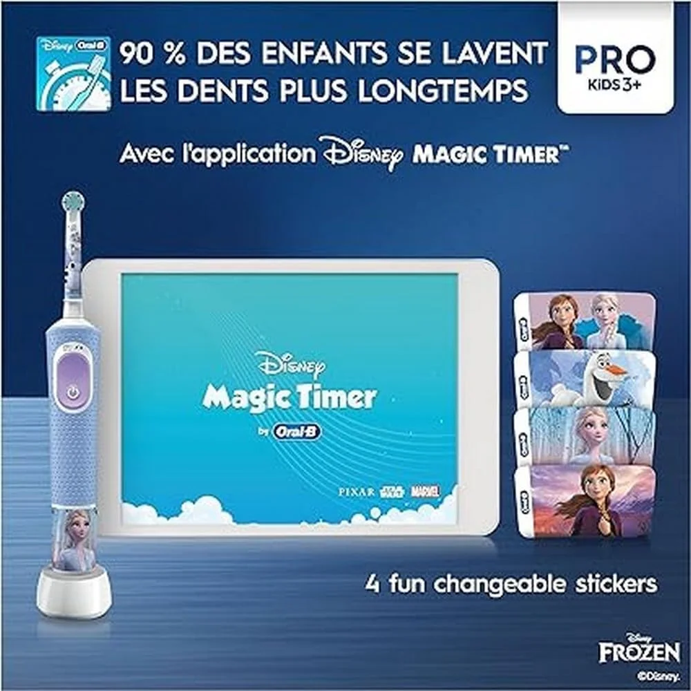 مسواک برقی کودکانه اورال-بی مدل Vitality Pro 103 طرح Frozen مسواک برقی کودکانه اورال-بی مدل Vitality Pro 103 طرح Frozen