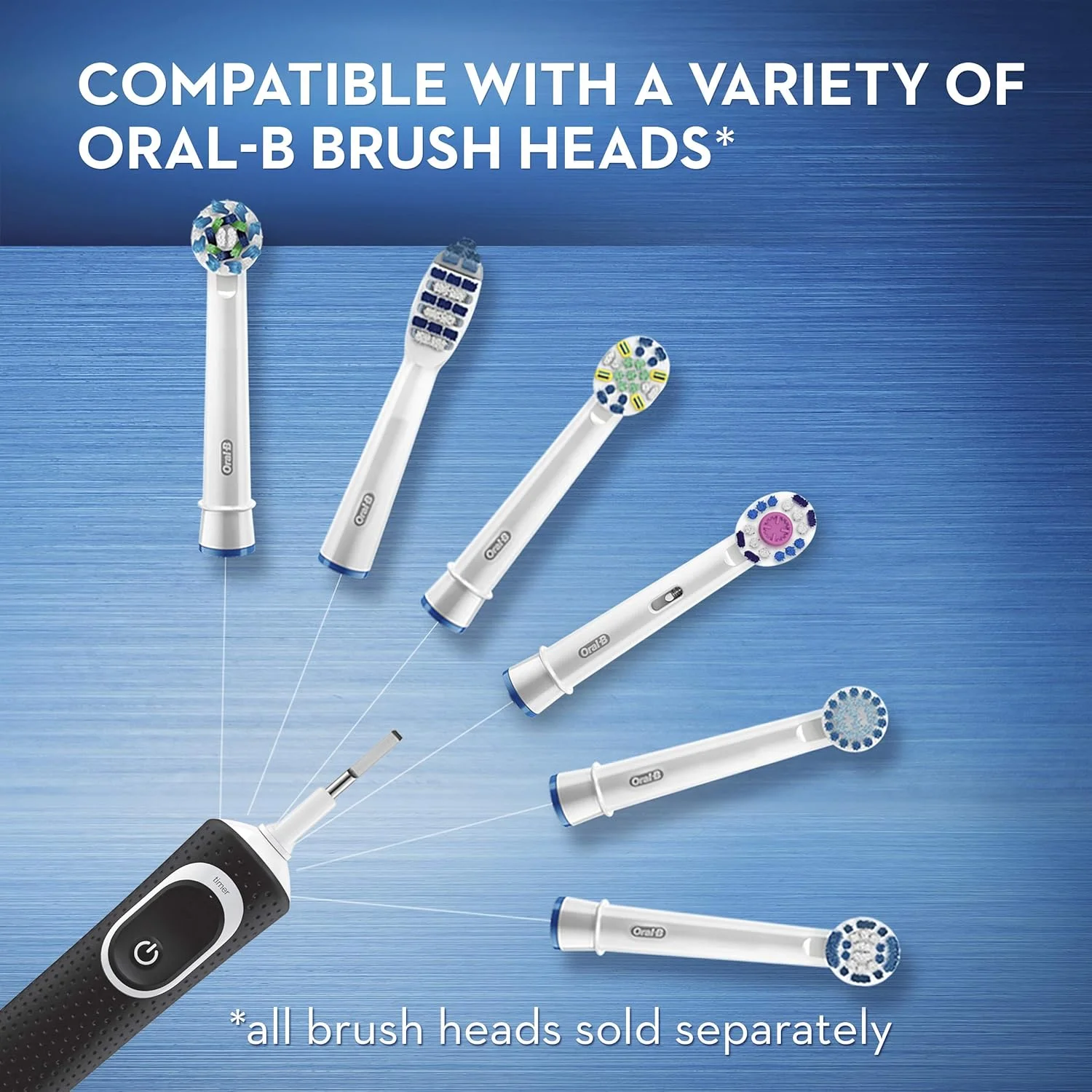 مسواک برقی Oral-B Vitality FlossAction به همراه سری یدک، مشکی مسواک برقی Oral-B Vitality FlossAction به همراه سری یدک، مشکی