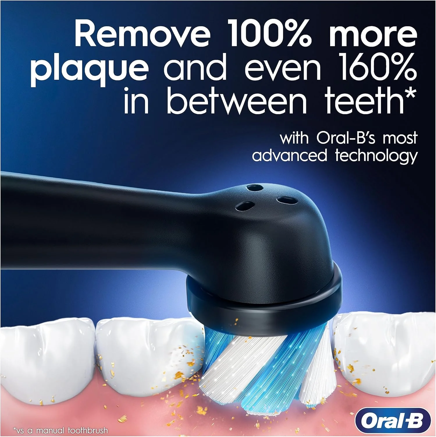 مسواک برقی هوشمند دوقلو اورال-بی iO5 با هوش مصنوعی، 2 دسته، 2 سری مسواک و کیف مسافرتی، 5 حالت، سفید کننده دندان، دوشاخه UK، مشکی و صورتی، 1 عدد (بسته 1 عددی)